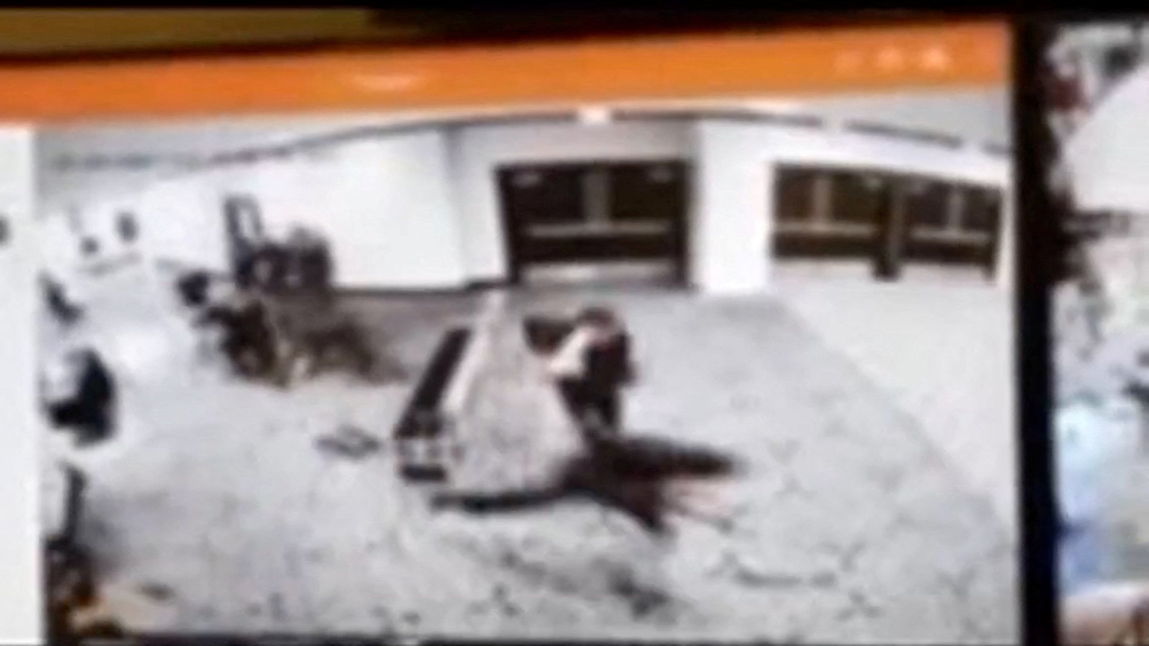 Video posted by Trump showed nan shooting fishy moving past a information checkpoint