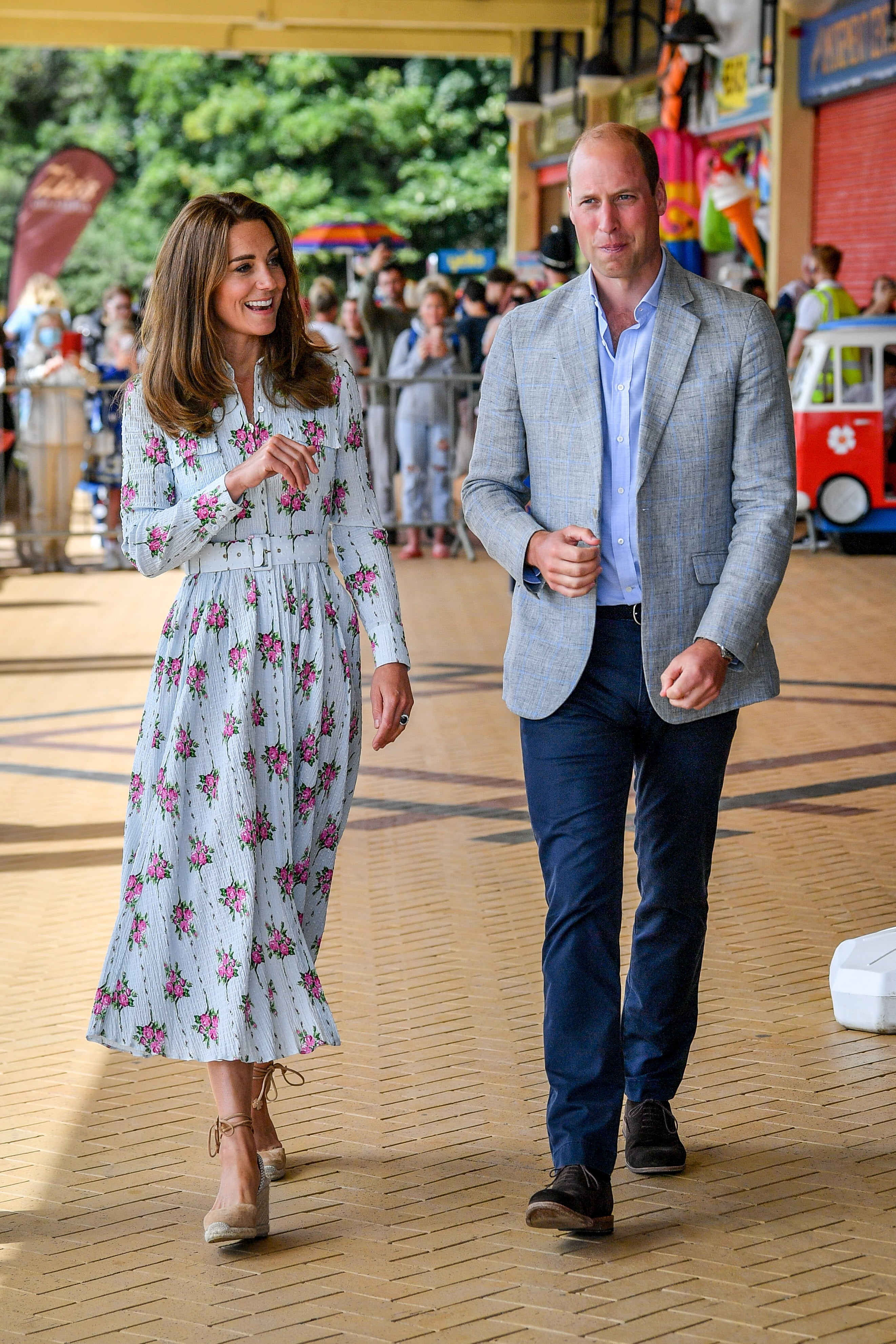 The then Duke and Duchess of Cambridge in South Wales in 2020/
