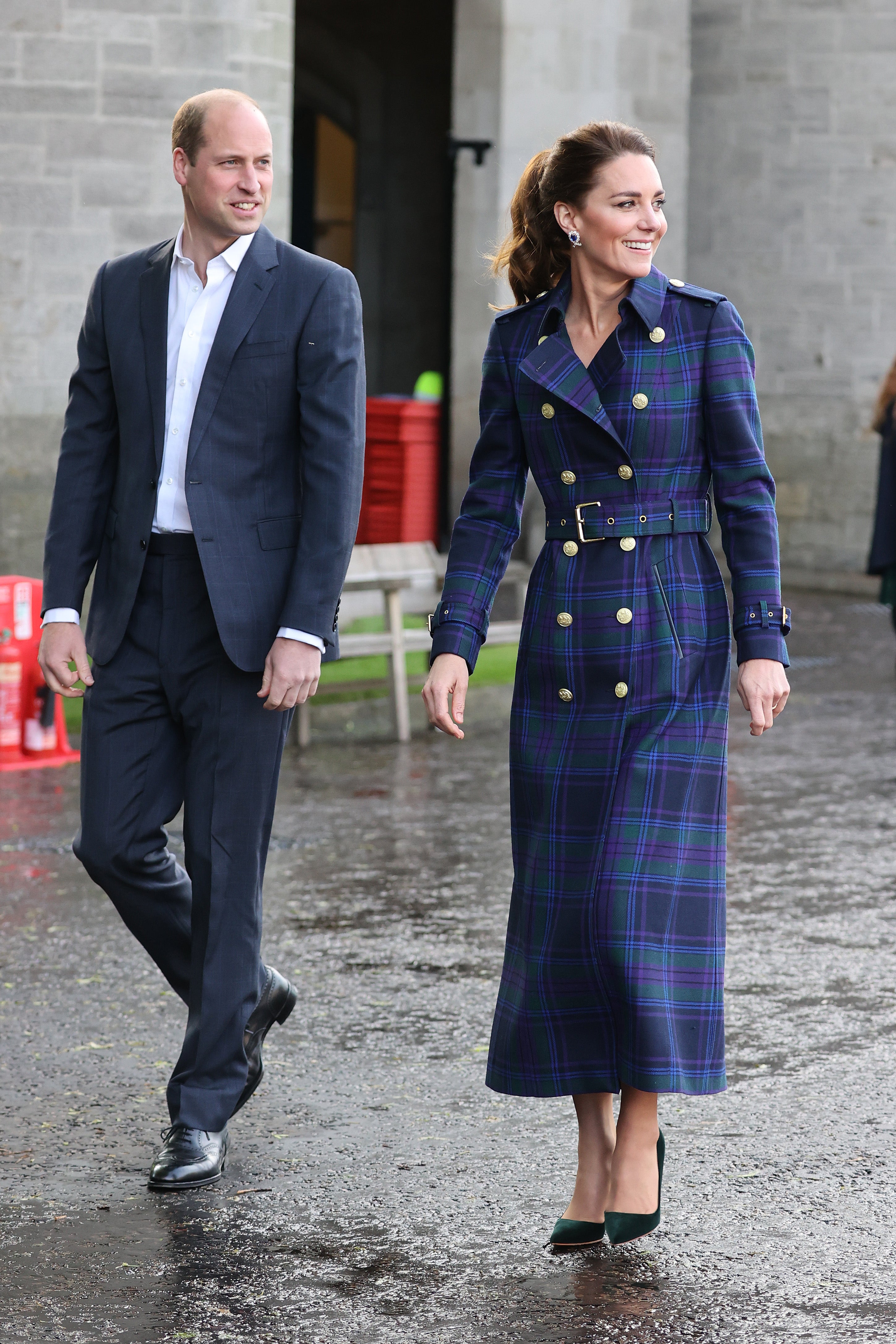 The then Duke and Duchess of Cambridge at the Palace of Holyroodhouse, Edinburgh in 2021.