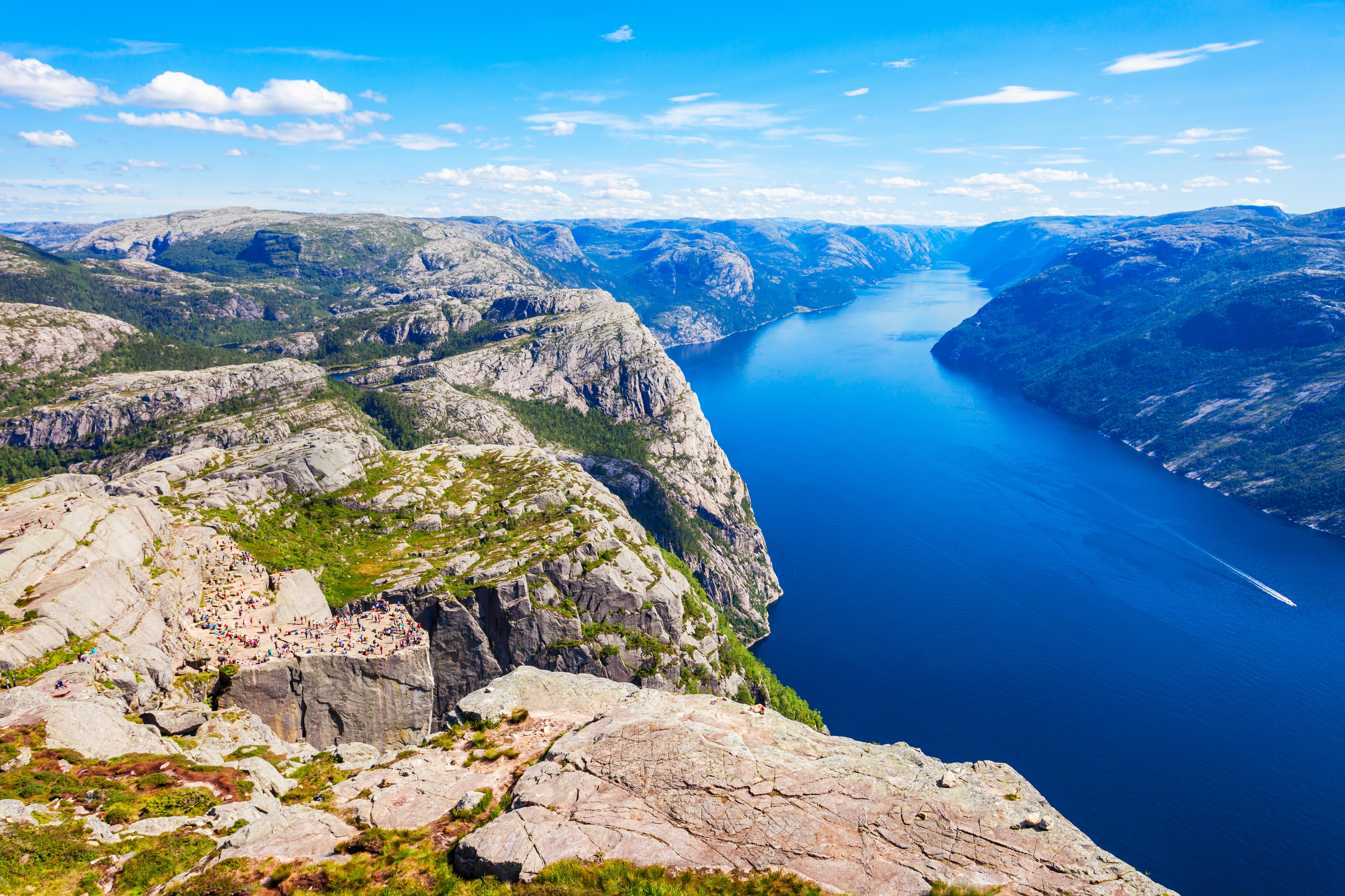 Preikestolen cliff near Stavanger, Norway