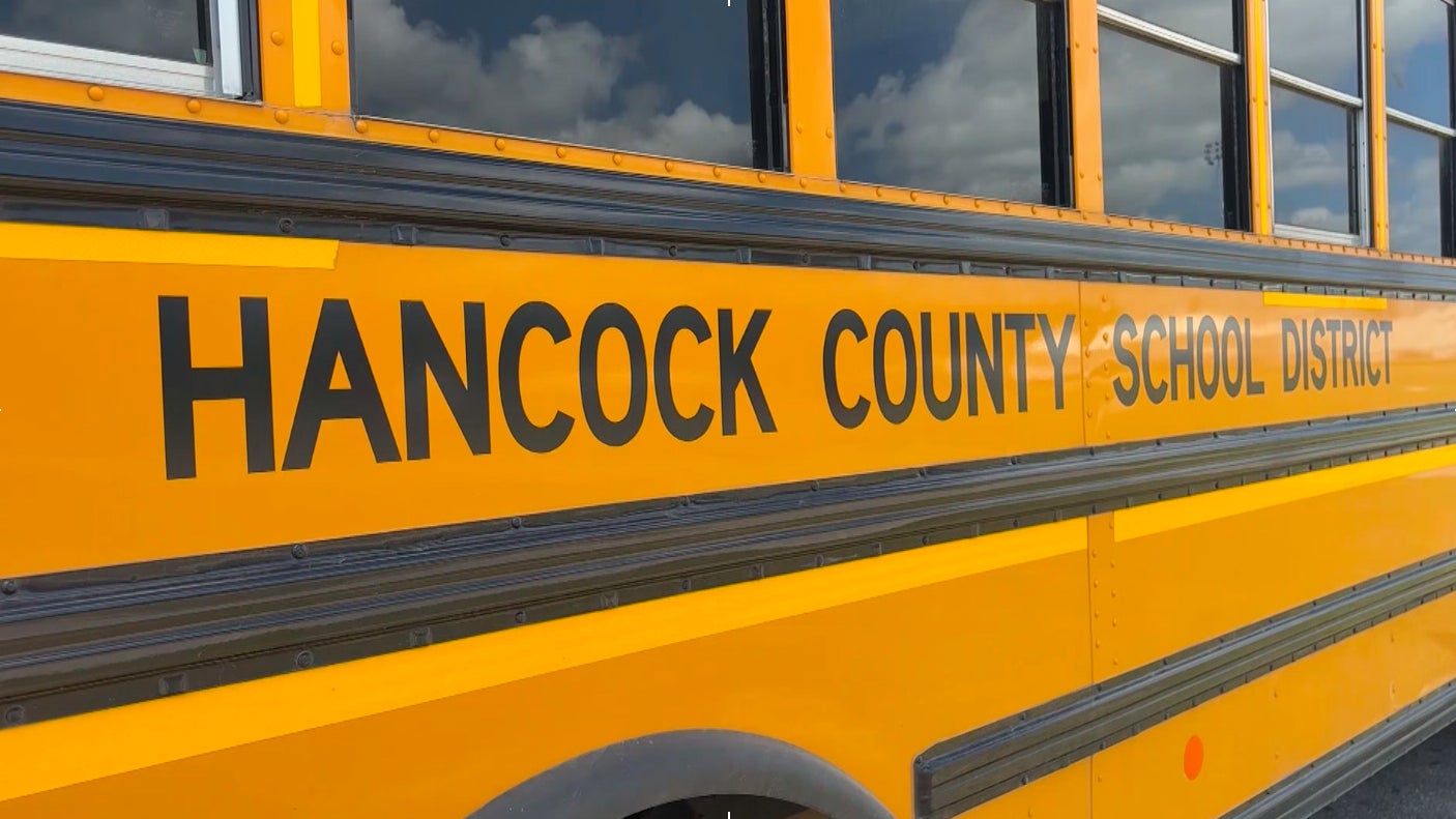 A Hancock County School District autobus successful Hancock County, Mississippi