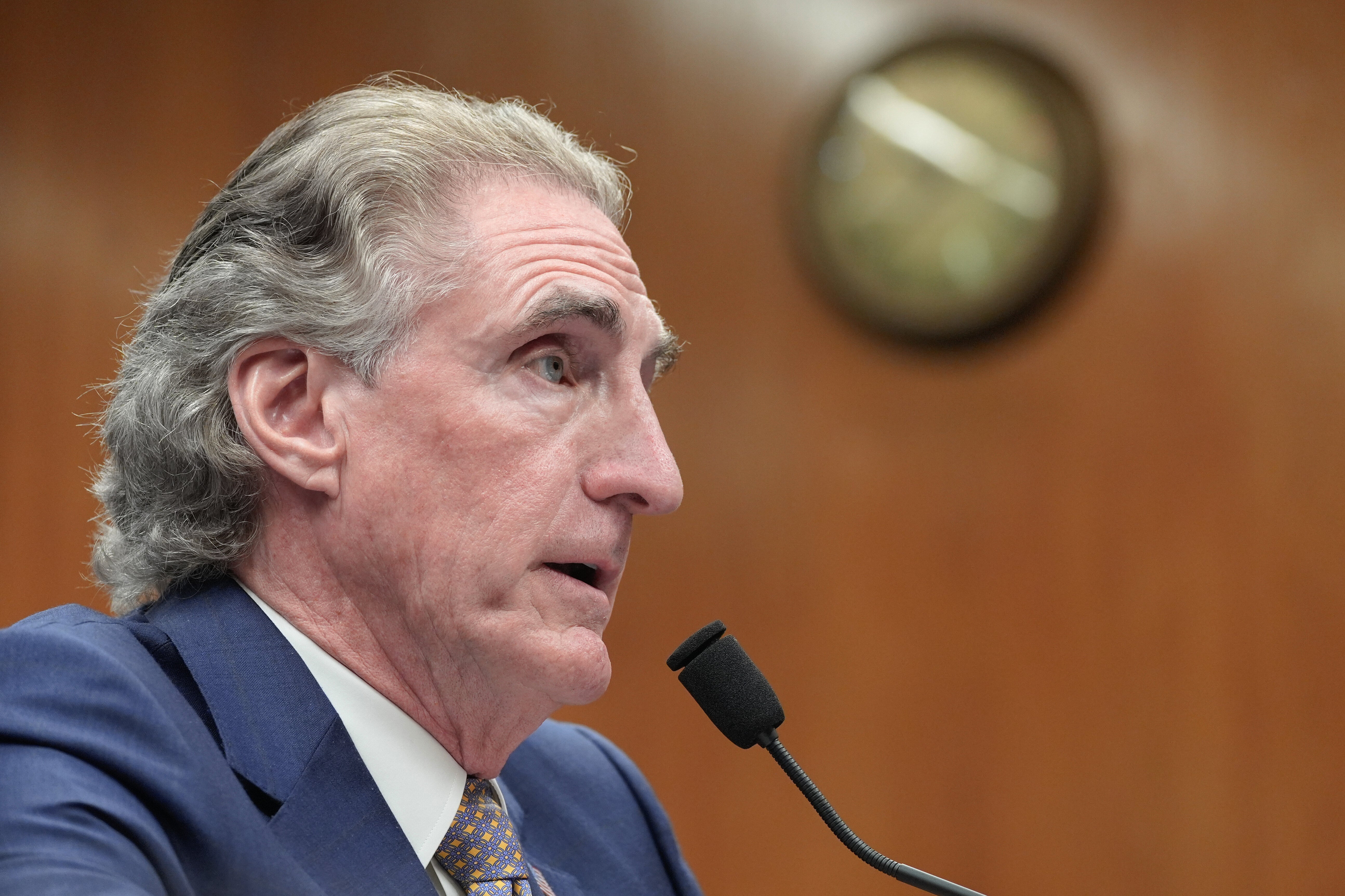 Interior Secretary Doug Burgum testifies during a Senate Committee