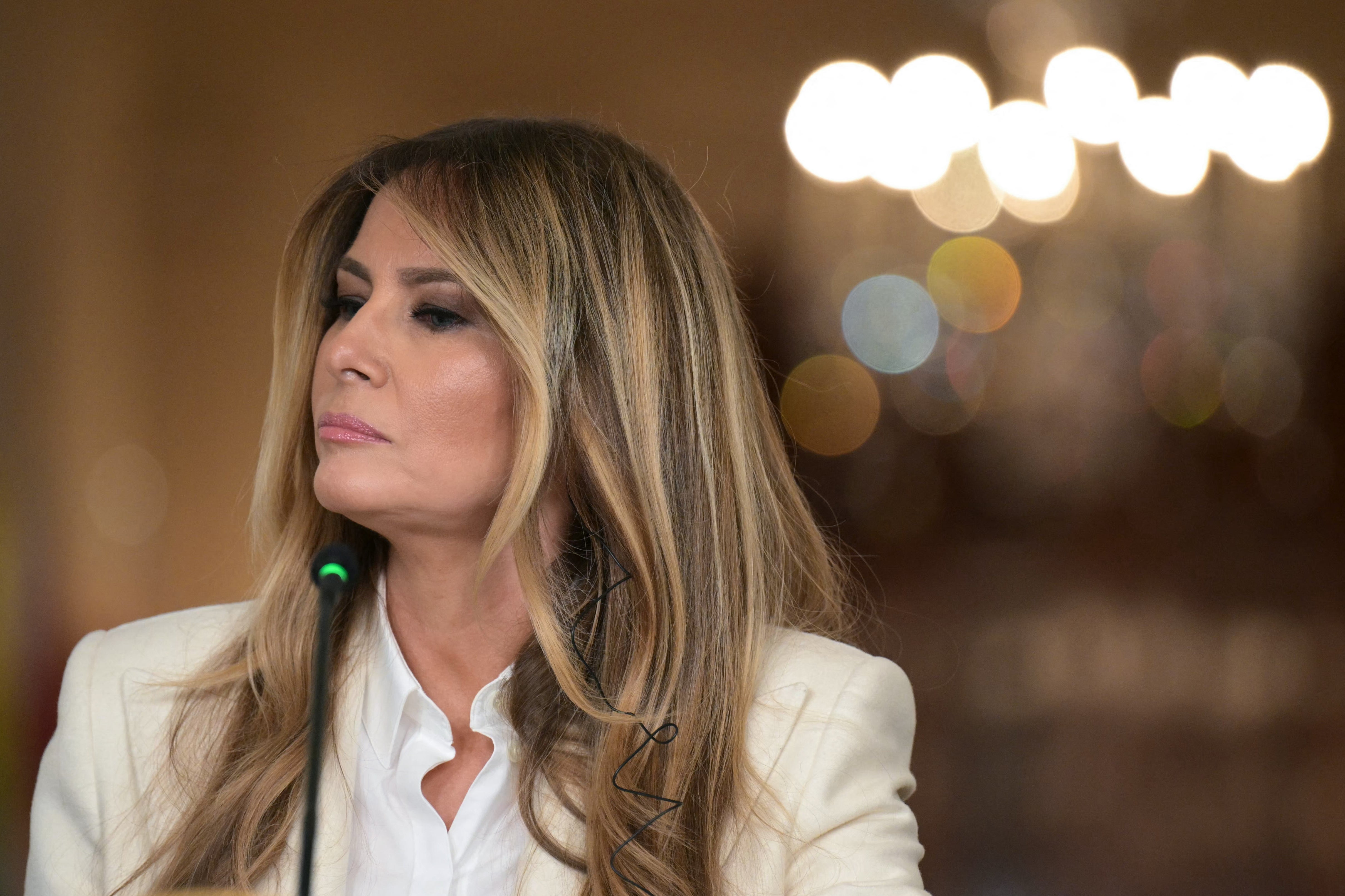 Melania has antecedently said she is pen pals pinch King Charles