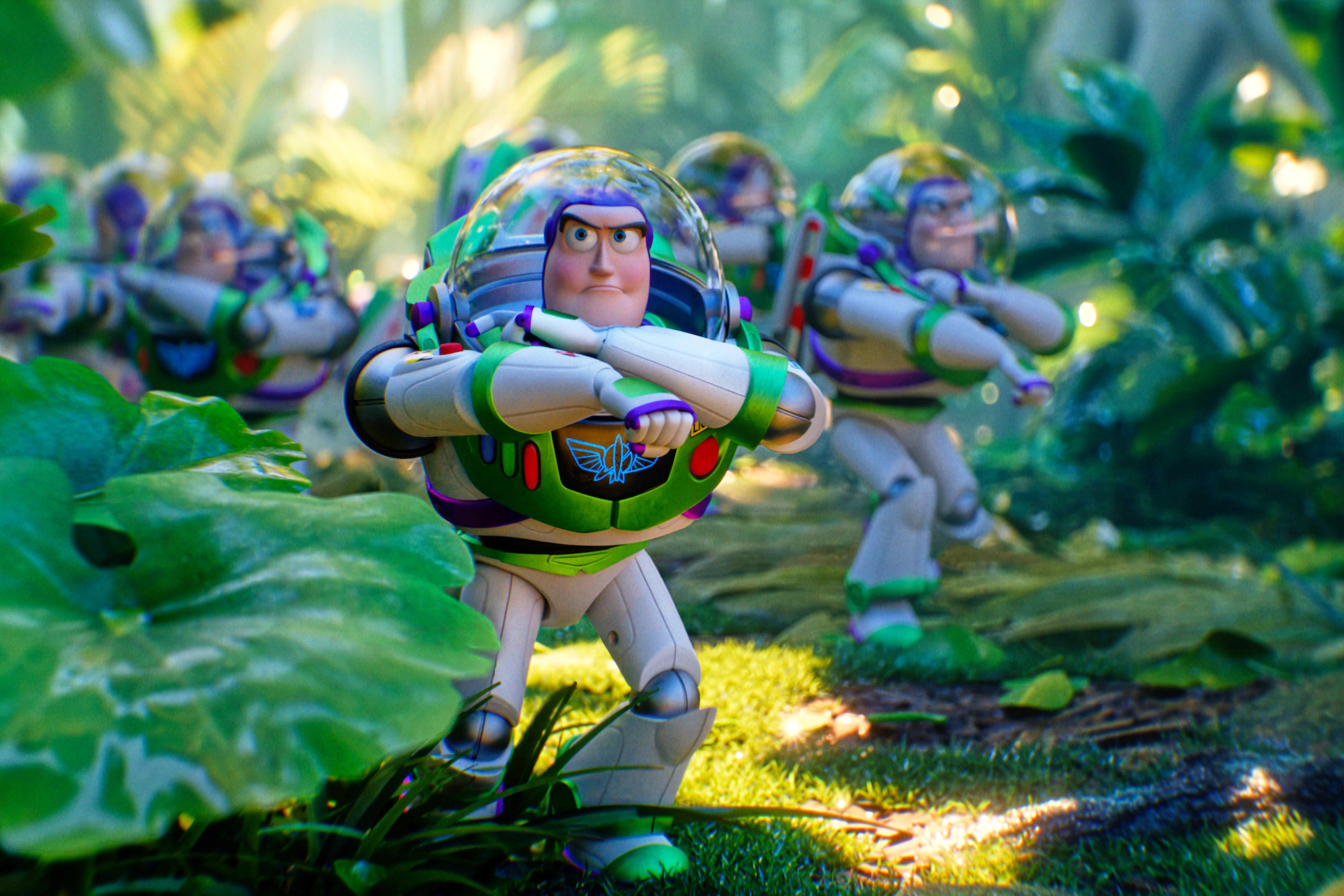 An army of Buzz Lightyears feature in Toy Story 5