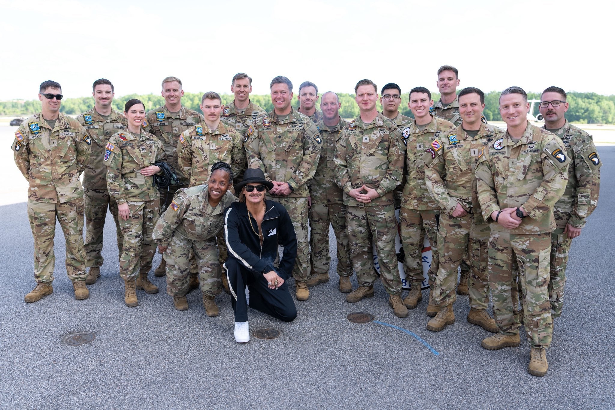 Hegseth has hailed Kid Rock a ‘patriot’ and even treated him to a ride in the gunner’s seat of an AH-64 Apache last month. The Pentagon chief shared photos on social media of the singer with some of the helicopter pilots
