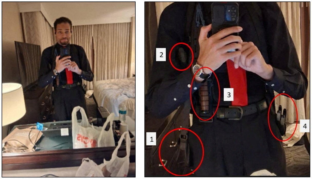 Cole Tomas Allen, nan fishy successful nan shooting astatine nan yearly White House Correspondents' Association dinner, was equipped pinch a shotgun and semiautomatic pistol that he brought pinch him by obstruction from his location successful Torrance, California