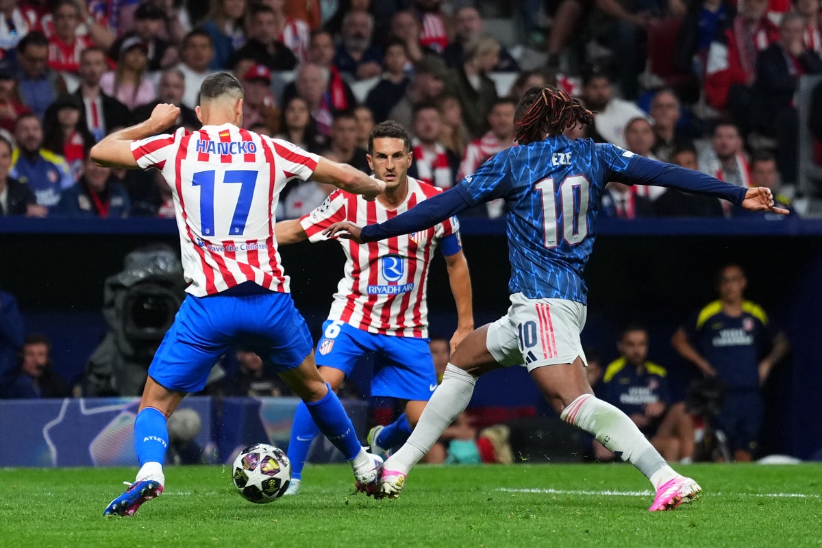 Atletico Madrid vs Arsenal LIVE: Uefa releases statement on controversial penalty decision that left Arteta ‘fuming’