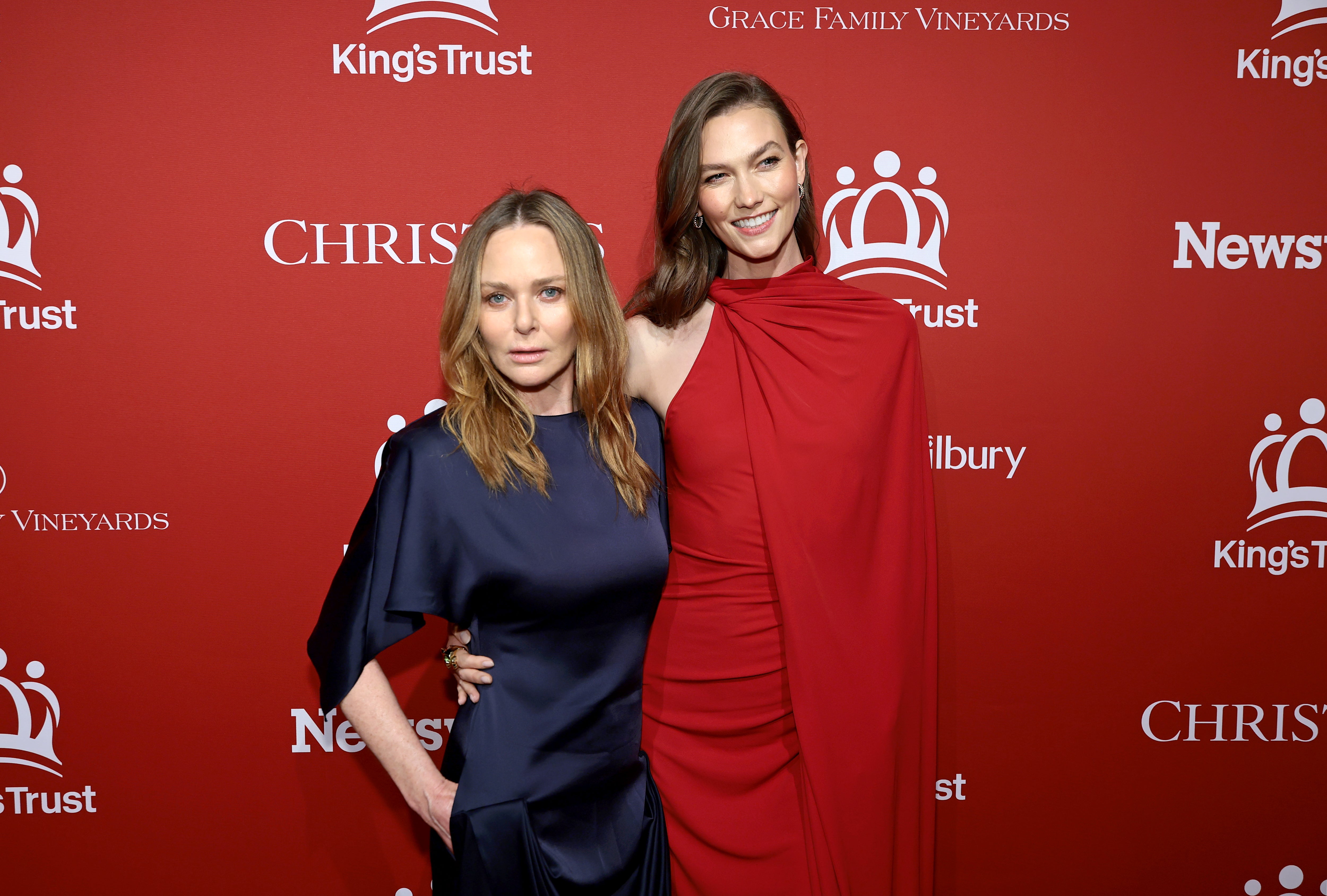 Fashion designer Stella McCartney with supermodel Karlie Kloss