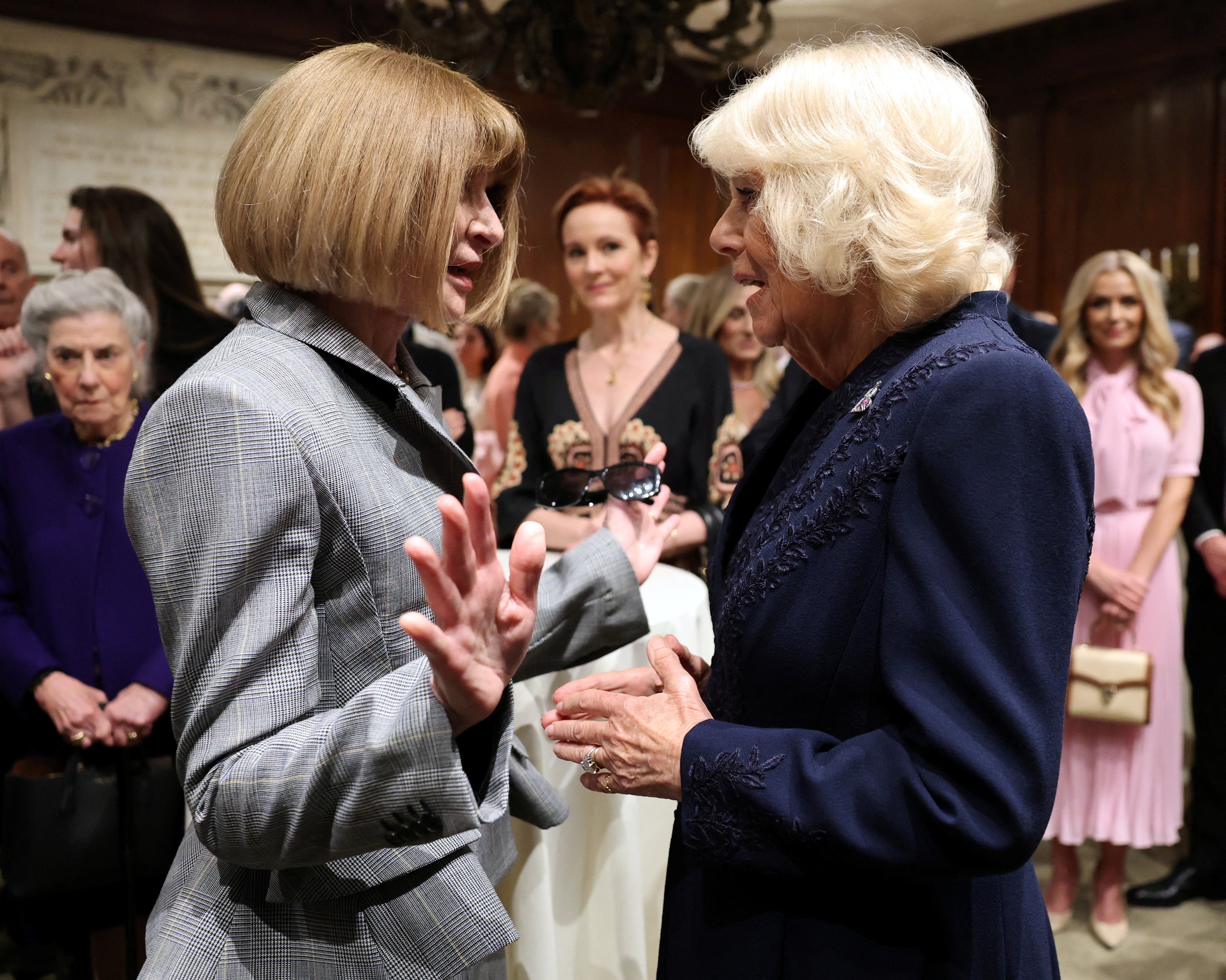 Wintour also met with Queen Camilla