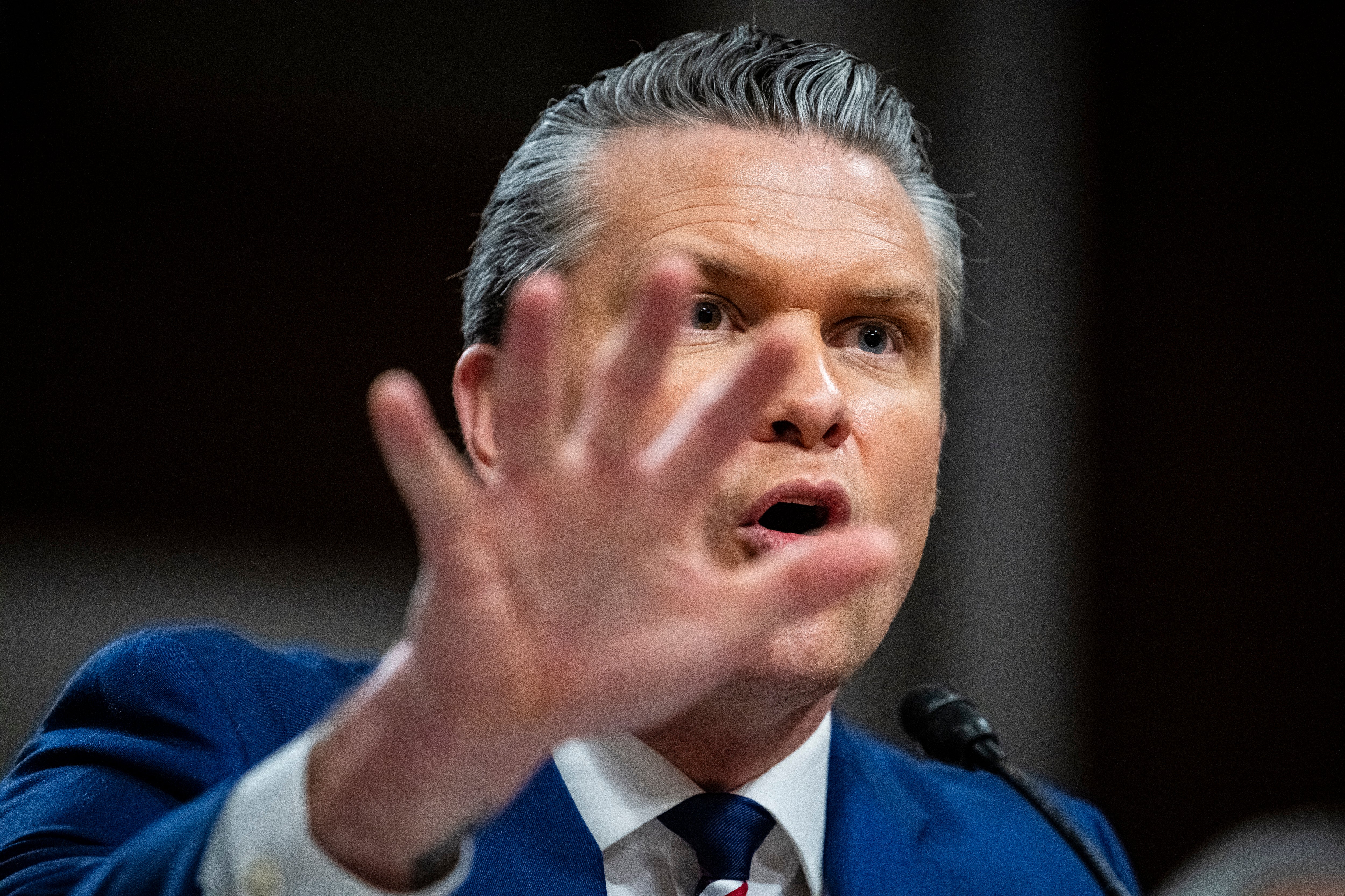 Pete Hegseth testifies during a Senate Armed Services Committee proceeding connected Thursday complete nan Iran war, a proceeding that proved conscionable arsenic heated arsenic his quality earlier nan House a time earlier