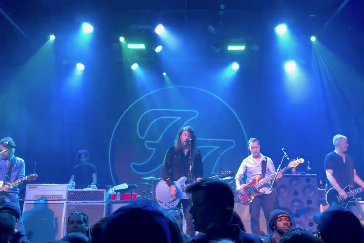 Foo Fighters fans queue overnight for surprise hits-filled show at tiny New York venue