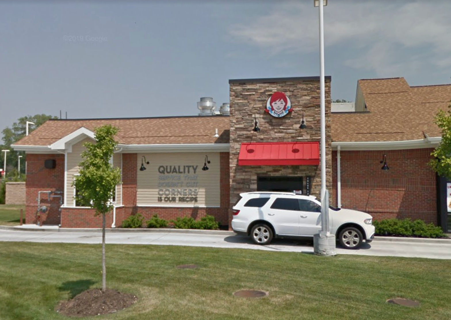 Two women were stabbed to death in two separate locations on Long Island. The first attack happened outside a Wendy’s in Island Park (pictured)