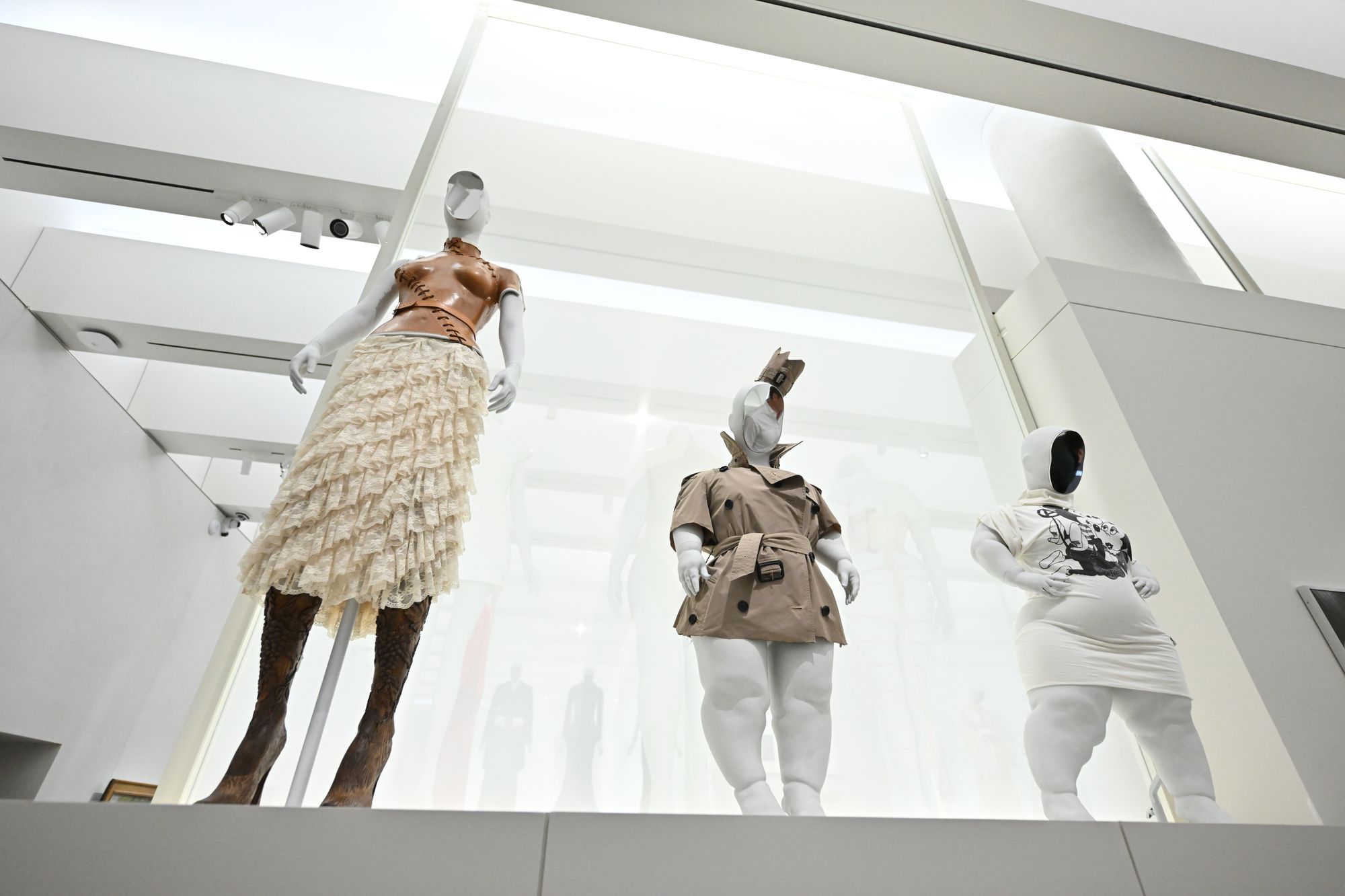 The section on the ‘disabled body’ demonstrates how fashion houses like Burberry adapted clothes for disability activist Sinéad Burke