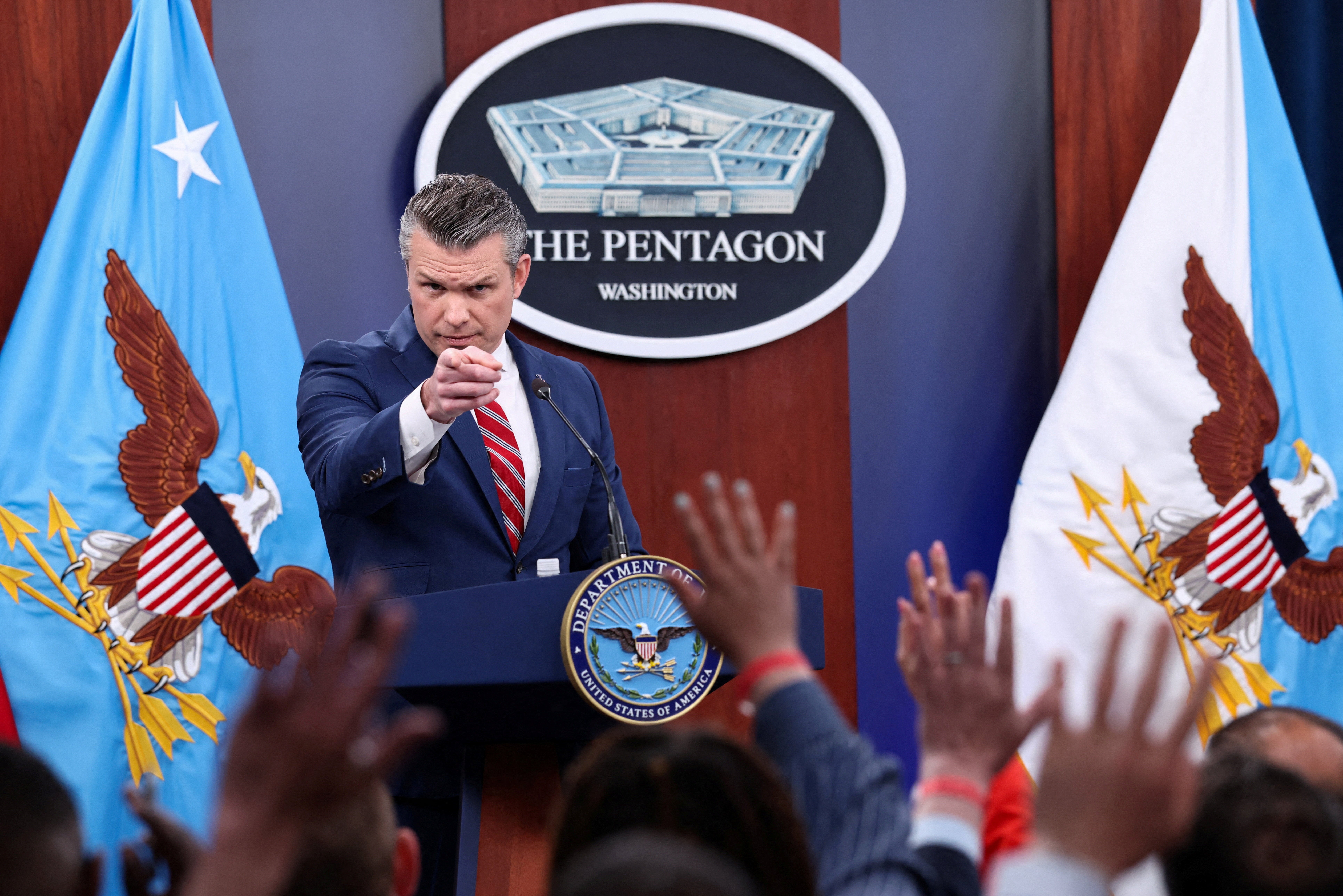 Defense Secretary Pete Hegseth was asked whether nan intelligence appraisal was ‘wrong’ astatine a Pentagon property convention Tuesday and dismissed nan study arsenic ‘speculation’