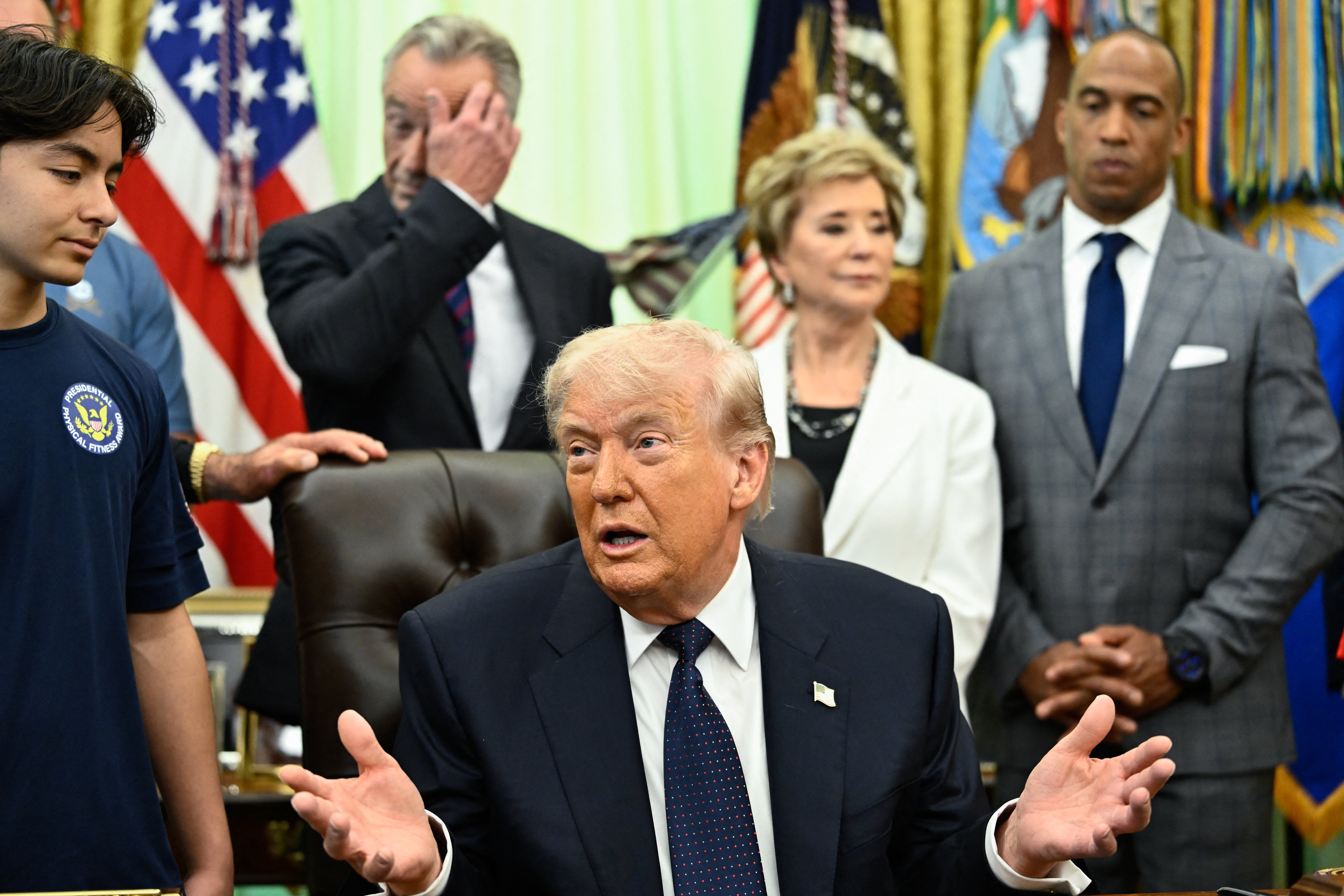 Donald Trump addressed nan Iran situation astatine nan Oval Office connected Tuesday