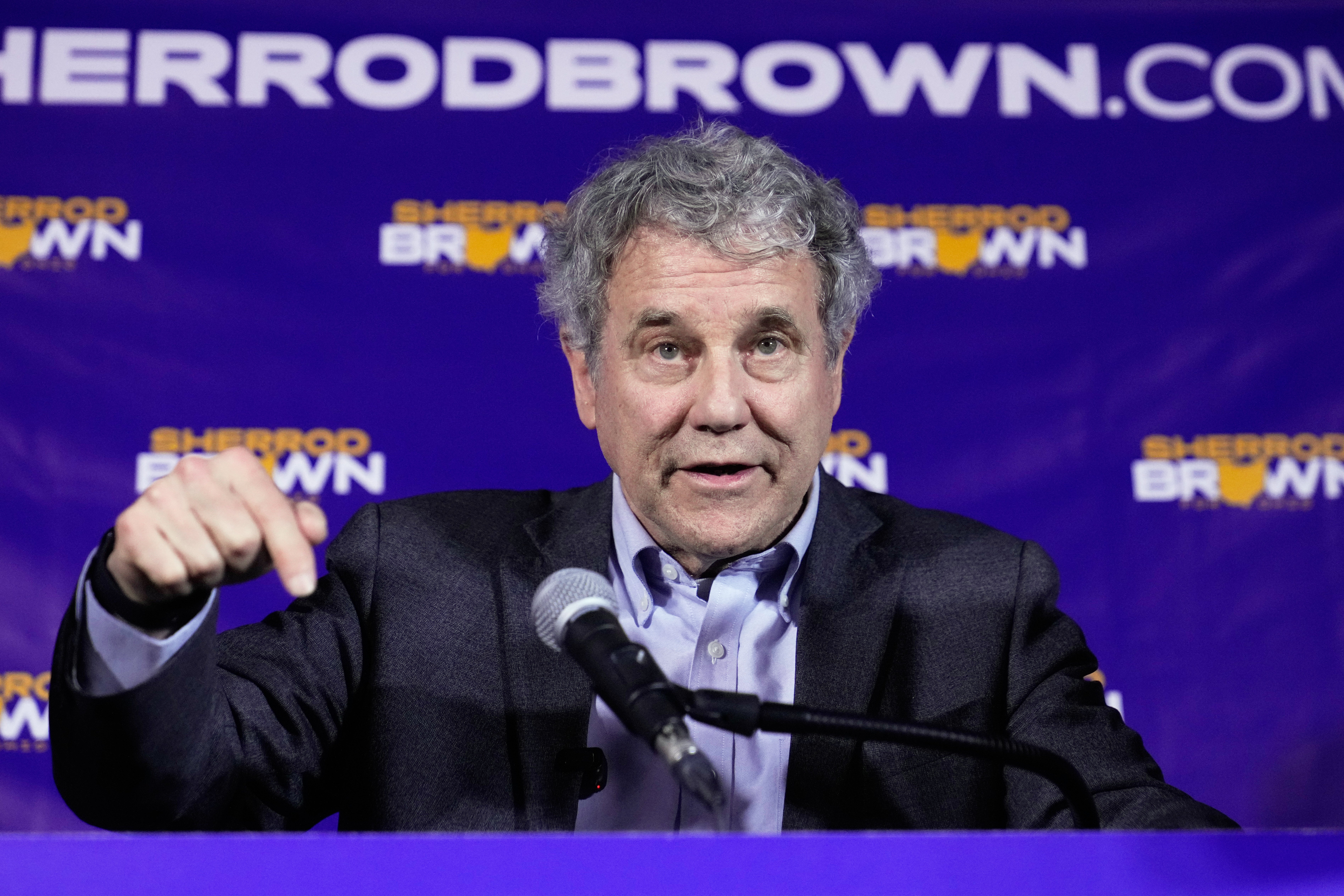 Former Sen. Sherrod Brown easy defeated a challenger successful nan Democratic superior and will now effort to unseat Republican Sen. Jon Husted