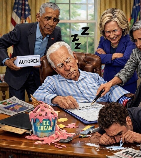Trump Posts Wild New Ai Meme Trolling Biden, Obama And Clinton With Autopen, Ice Cream And Cocaine References