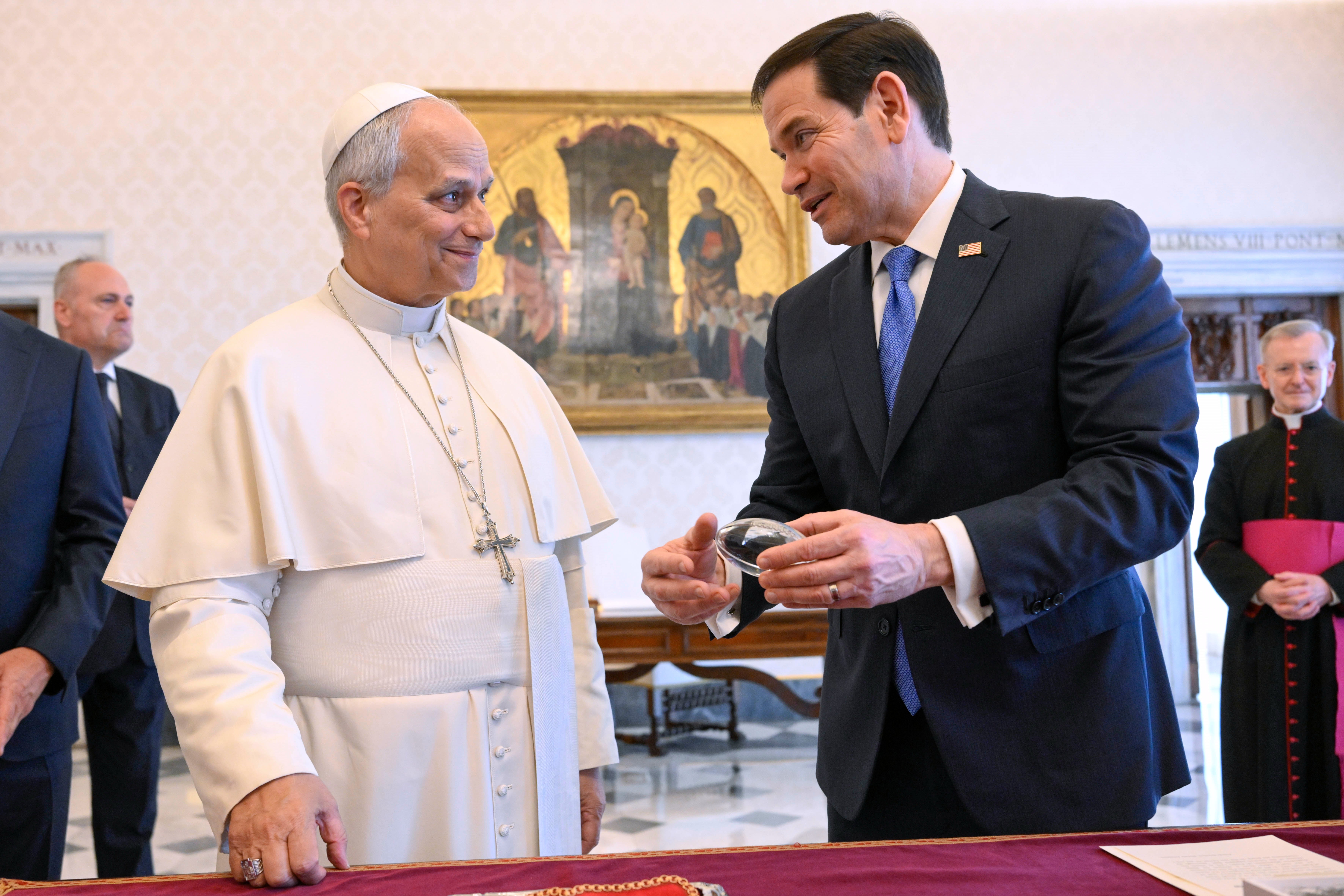 The Pope met pinch Marco Rubio astatine nan Vatican connected Thursday