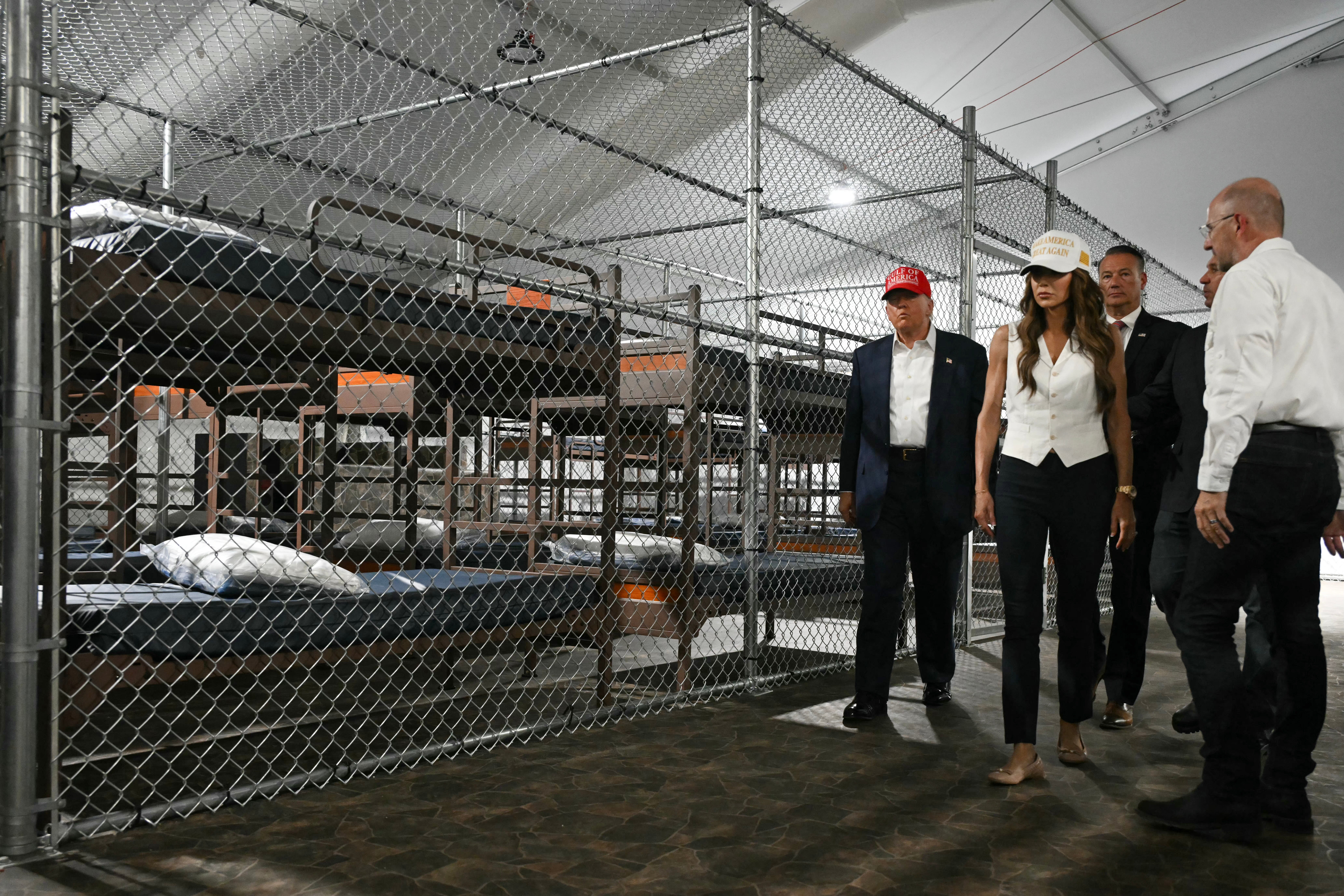 President Donald Trump visited Alligator Alcatraz to beforehand his wide deportation schedule erstwhile nan arguable installation opened successful July 2025