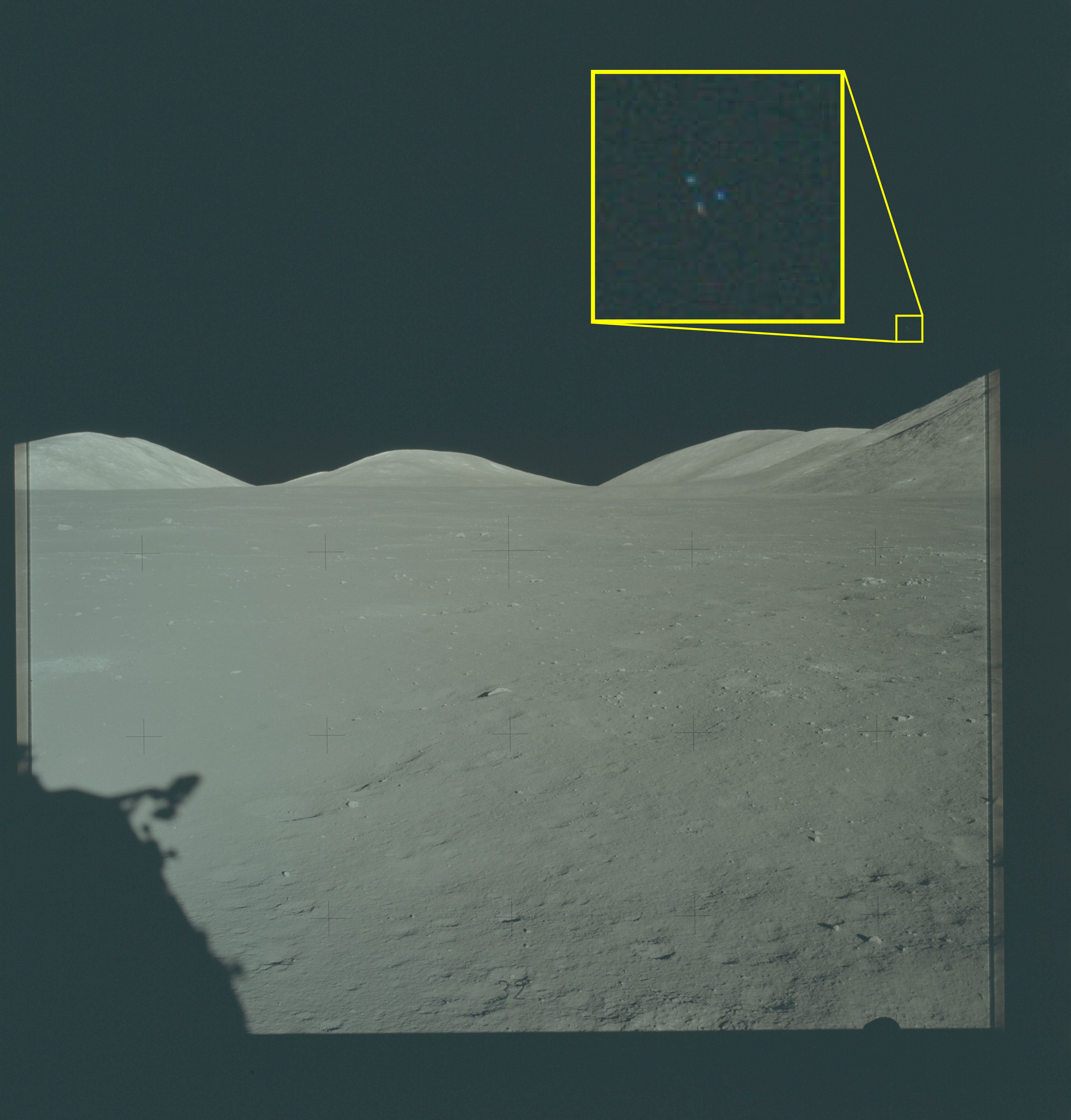 The Pentagon is now investigating a photograph from the Apollo 17 mission, which shows three dots in a triangular formation