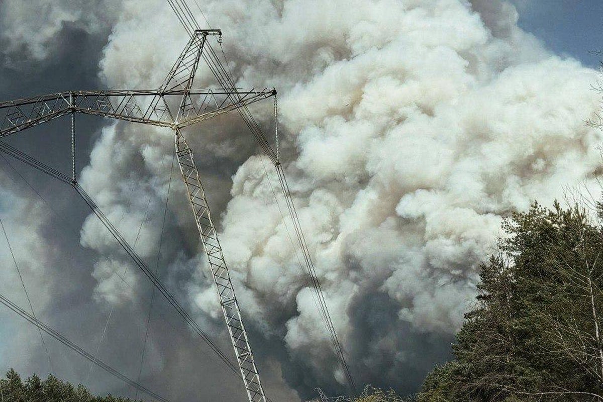 Ukraine war latest: Massive blaze breaks out near Chernobyl nuclear power plant