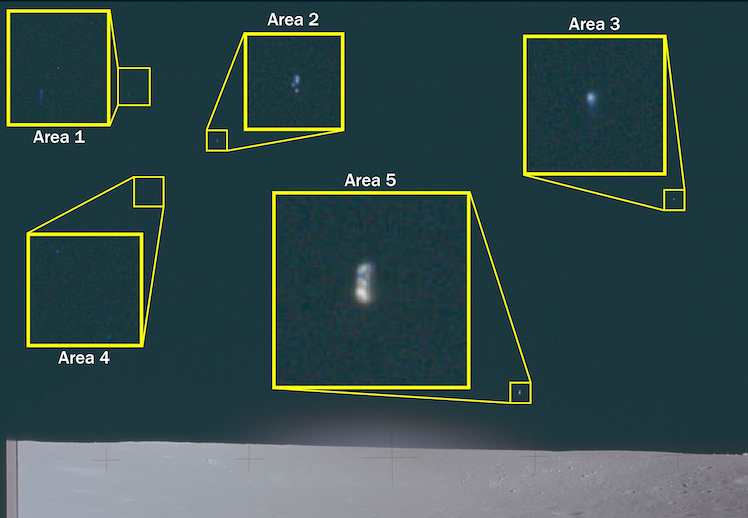 Five ‘unidentified phenomena’ seen from the moon's surface during the Apollo 12 mission
