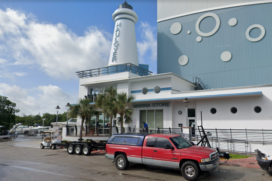 About 11 people suffered injuries, ranging from burns to other traumatic wounds, after a possible boat explosion on the water near Haulover Beach Marina (pictured) in Miami Saturday