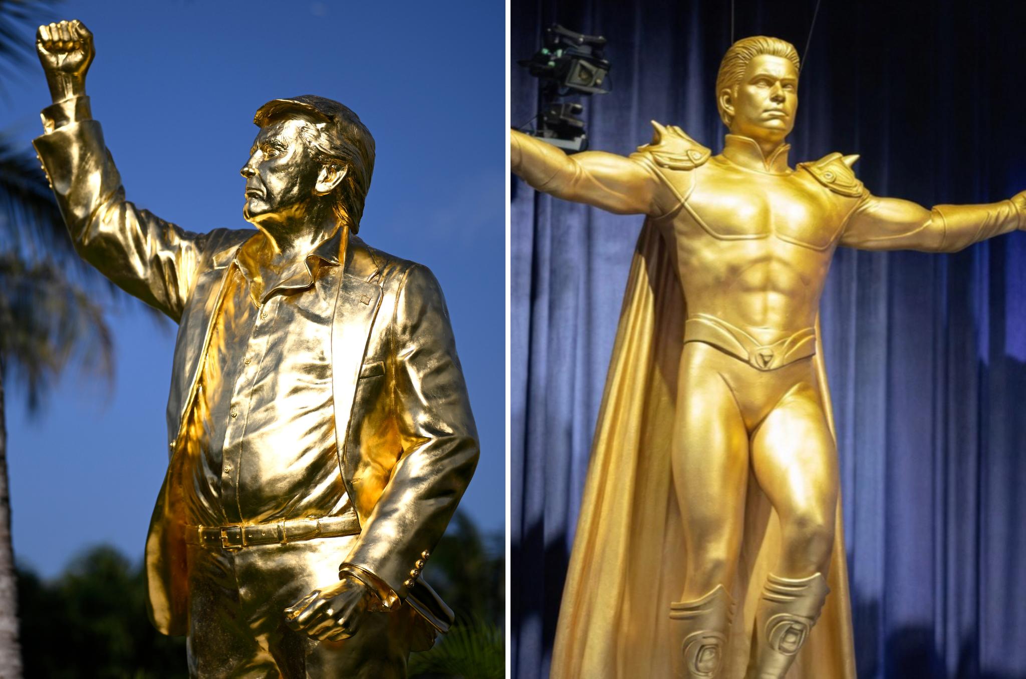 The Boys creator reacts to real-life gold Trump statue that mirrors scene from the show
