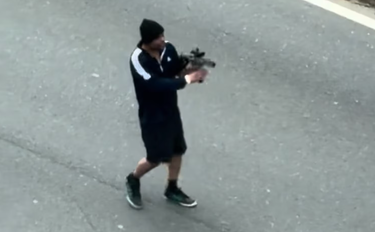 The gunman, later identified as Tyler Brown of Boston, randomly opened fire on traffic on Memorial Drive in Cambridge, Massachusetts, Monday, leaving two drivers receiving treatment for life-threatening injuries