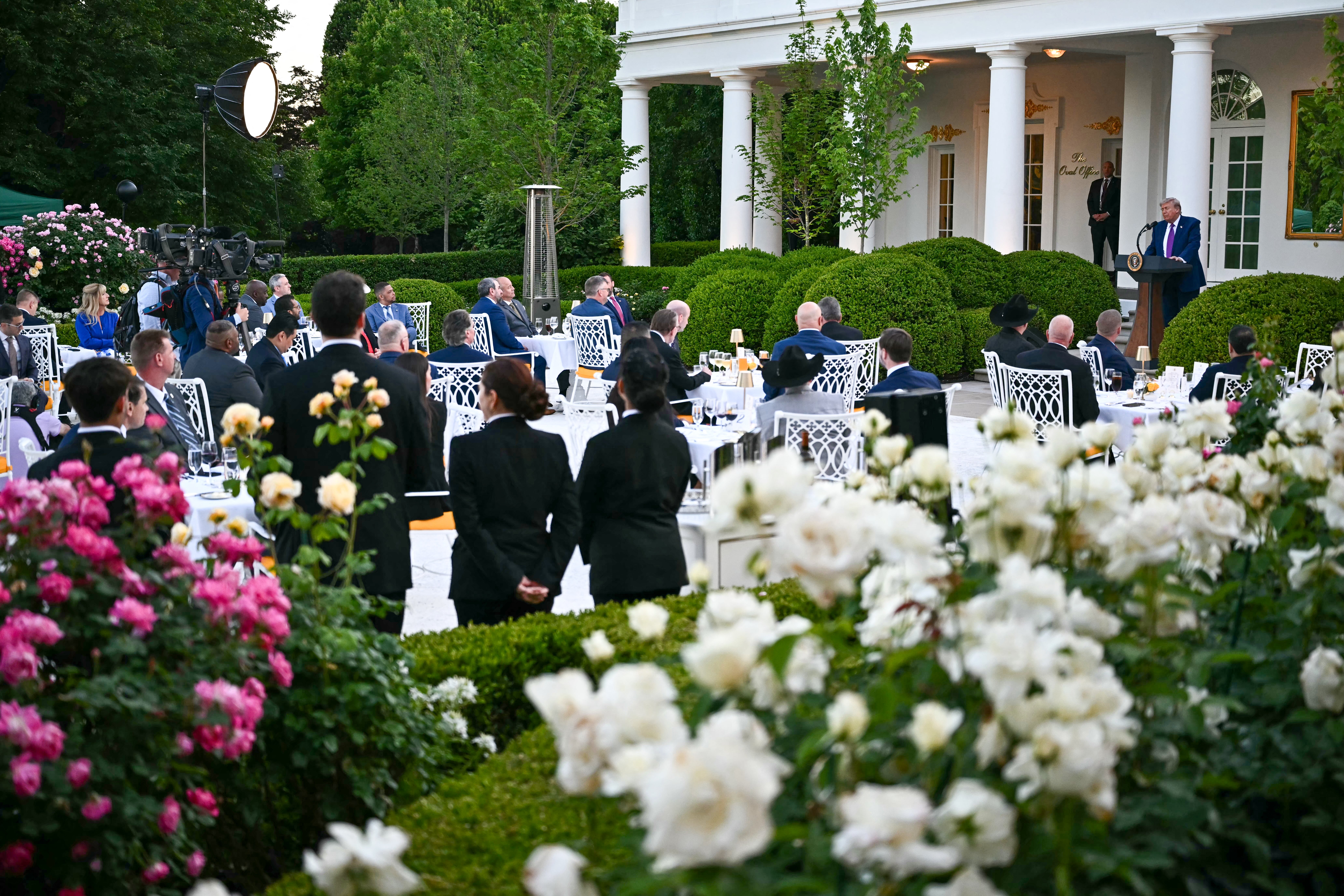 Trump made nan remarks during a reside honoring Police Week