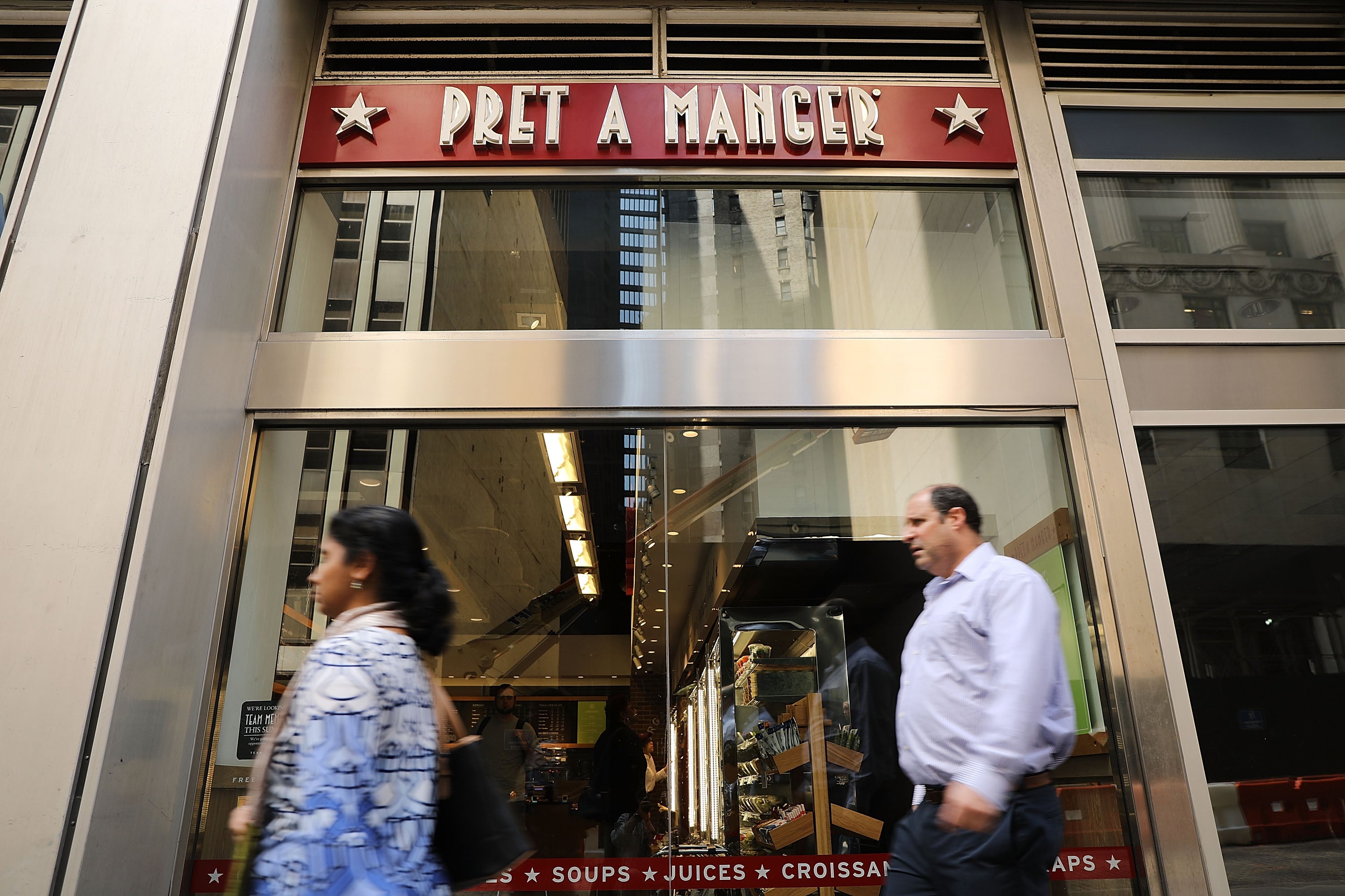 Chill out: chains like Pret a Manger have reported their iced drink sales can double or triple in warmer months