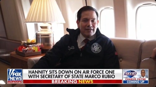 Secretary of State Marco Rubio said to Fox News connected committee Air Force One while connected authorities sojourn pinch President Donald Trump to China