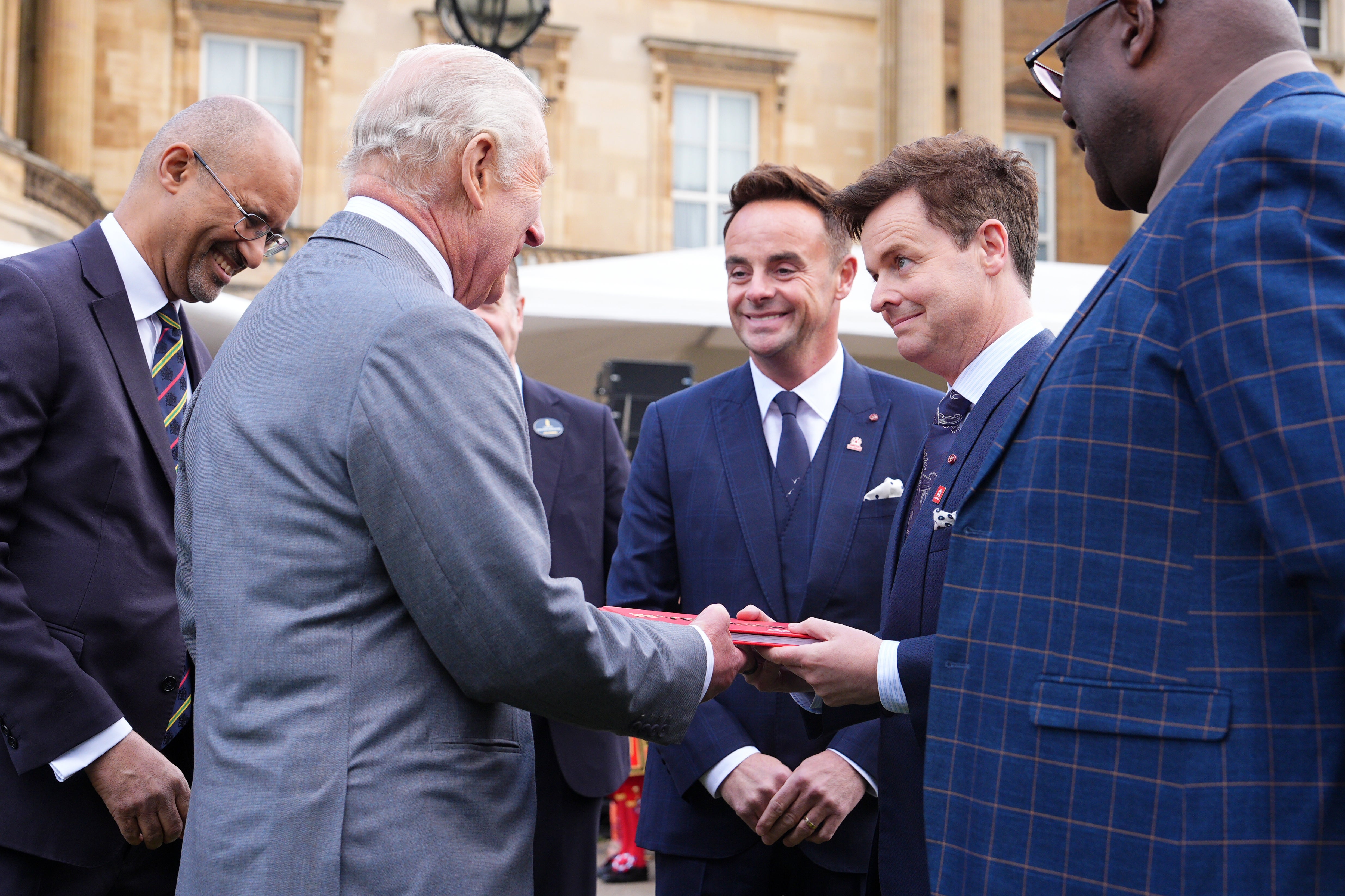 There were many famous faces at the event, including Ant and Dec