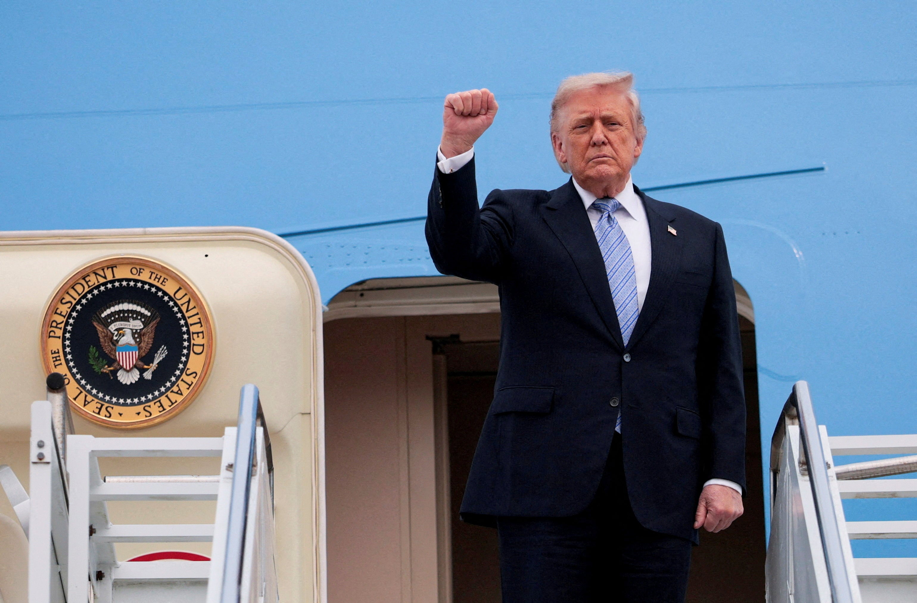The president also refuted the idea that China had ‘threatened’ the U.S. over changing its stance on Taiwan, despite communications put out by President Xi’s communications team following the first meeting between the two leaders Thursday