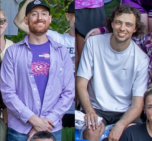 Longtime players Chris Dean (left) and Jasper Shults (right), who have spent decades keeping the discipline alive, are now preparing for June’s US Open Footbag Championships amid an unprecedented wave of youth interest