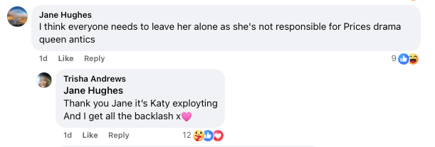 Lee Andrews’ mother on Facebook