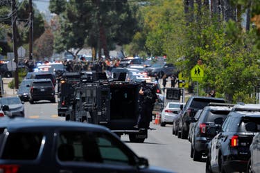 <p>Five people were killed during a mass shooting near the San Diego Islamic Center on Monday, including three victims, police said</p>