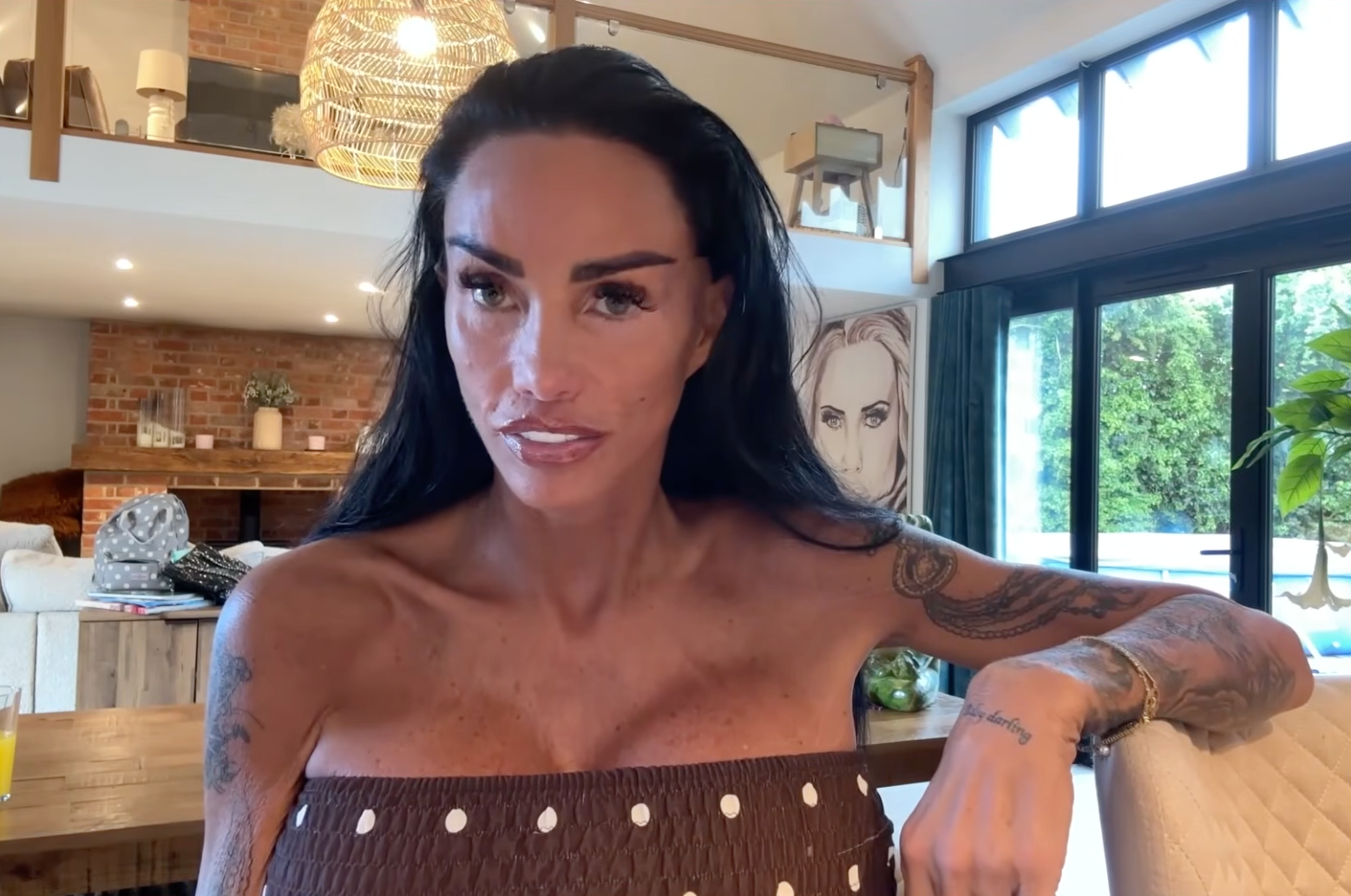 Katie Price updates fans in new video