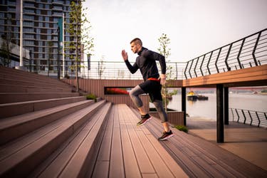 <p>Even taking to the stairs vigorously can ‘meaningfully improve’ one’s fitness</p>
