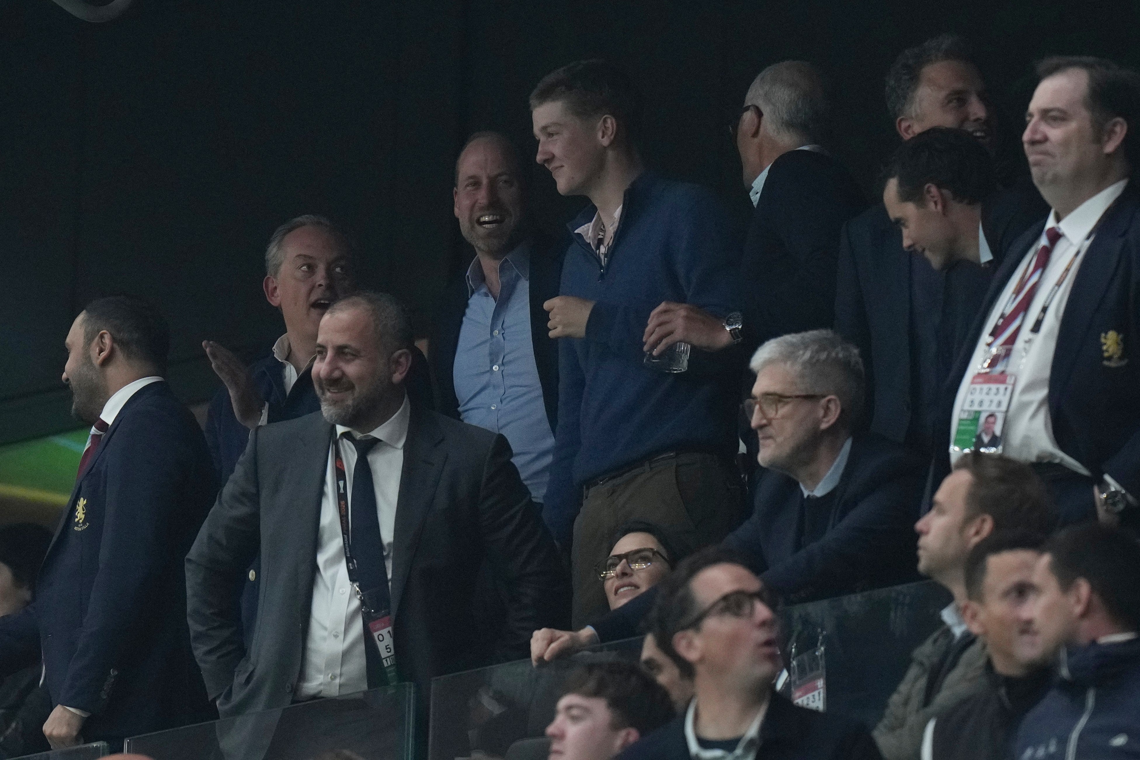 The Prince of Wales is a regular at Villa matches