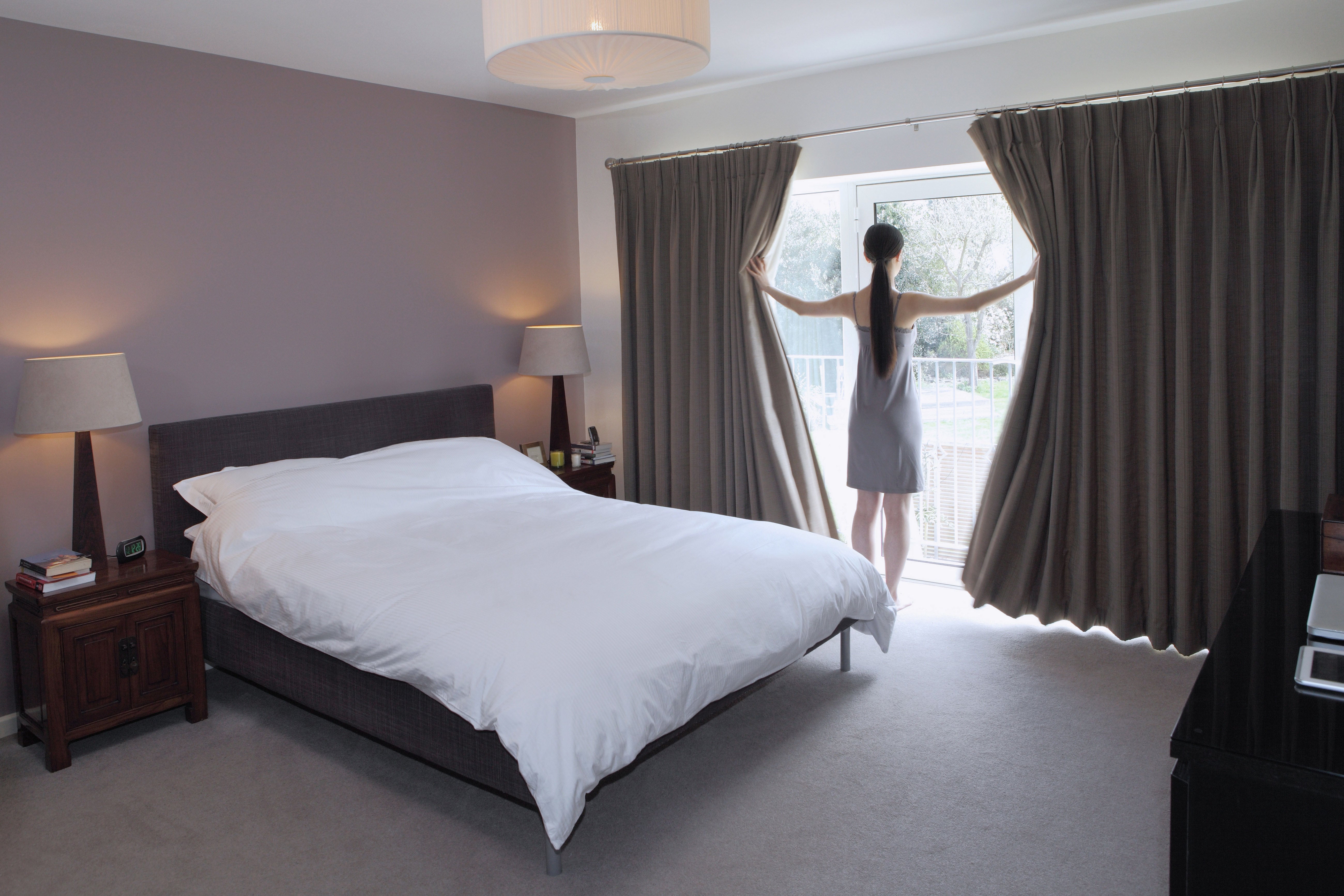 Keeping the curtains drawn helps your house heat up less throughout the day.