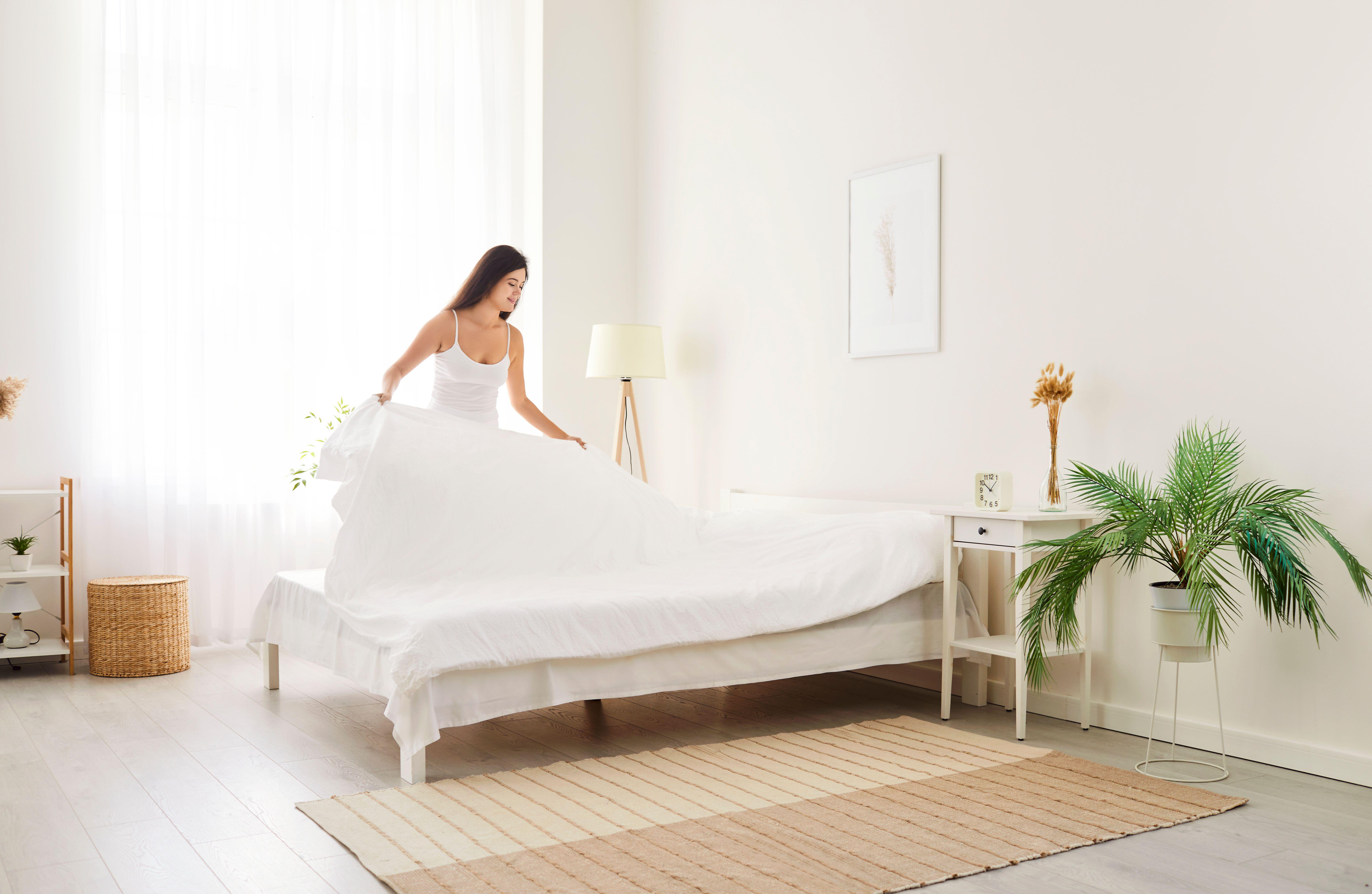 A lot of people have a lighter duvet in the summer to help them keep cool.
