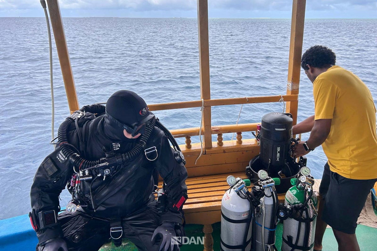 First pictures of Maldives deep-sea caves where Italian divers died | The Independent