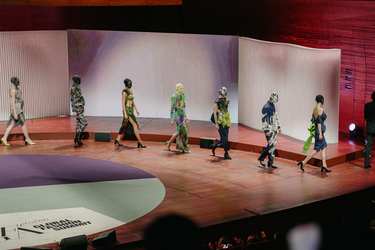 <p>Kevin Germanier staged an upcycled catwalk show at this year’s summit </p>