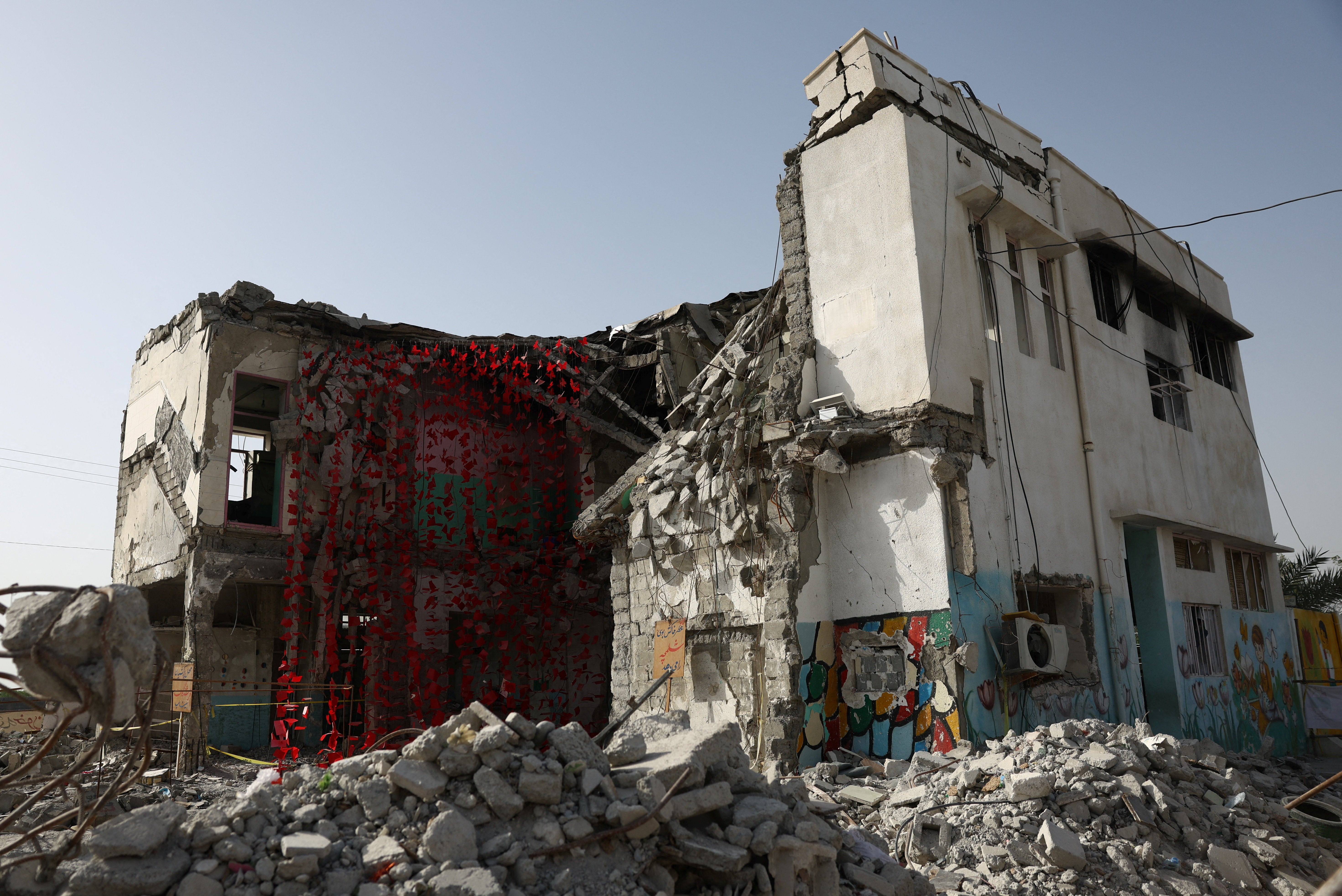 The Minab schoolhouse successful Iran aft it was deed by a onslaught connected February 28