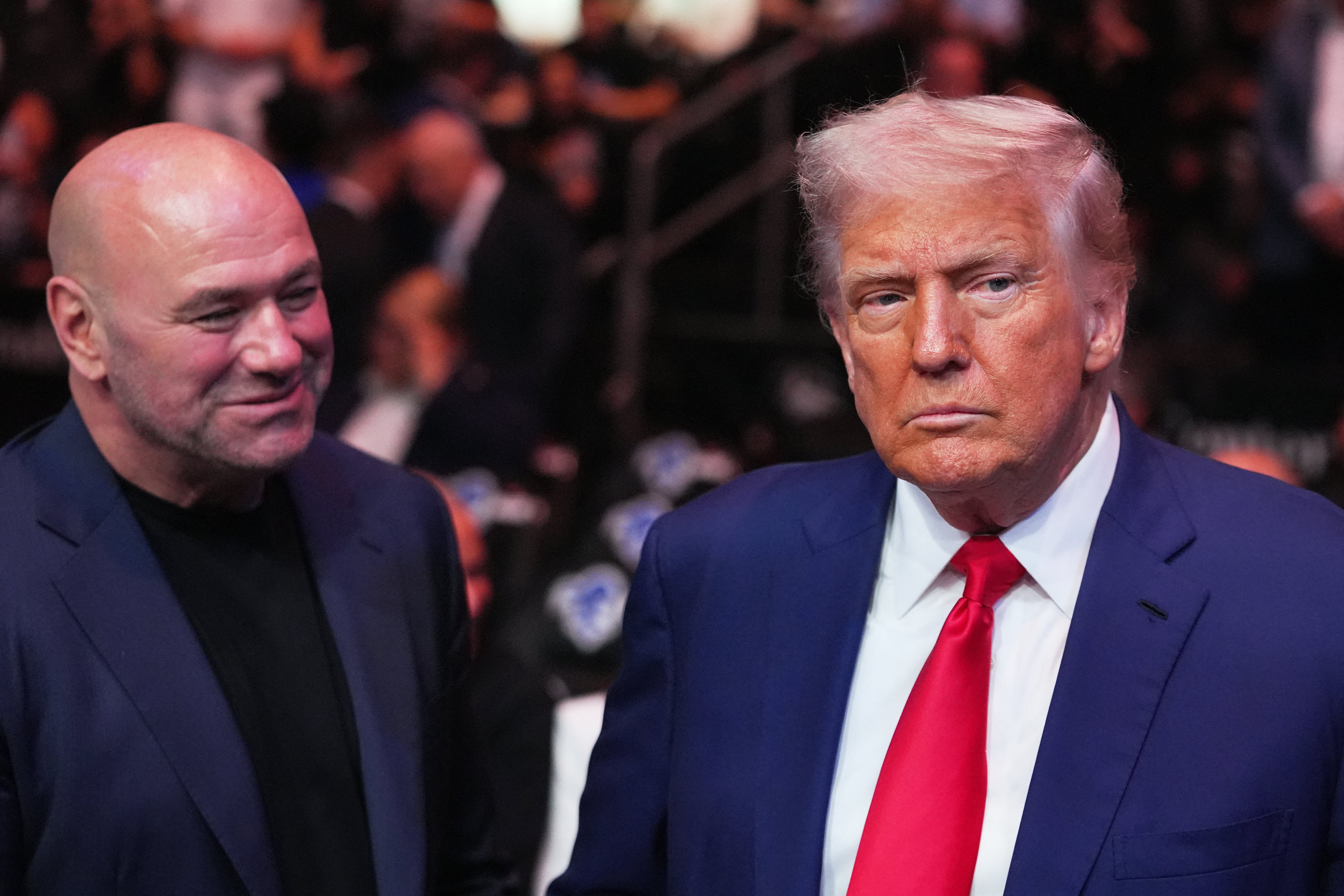 <p>UFC CEO Dana White and President Donald Trump, who are pictured at a UFC 316 event in June 2025, are longtime friends</p>