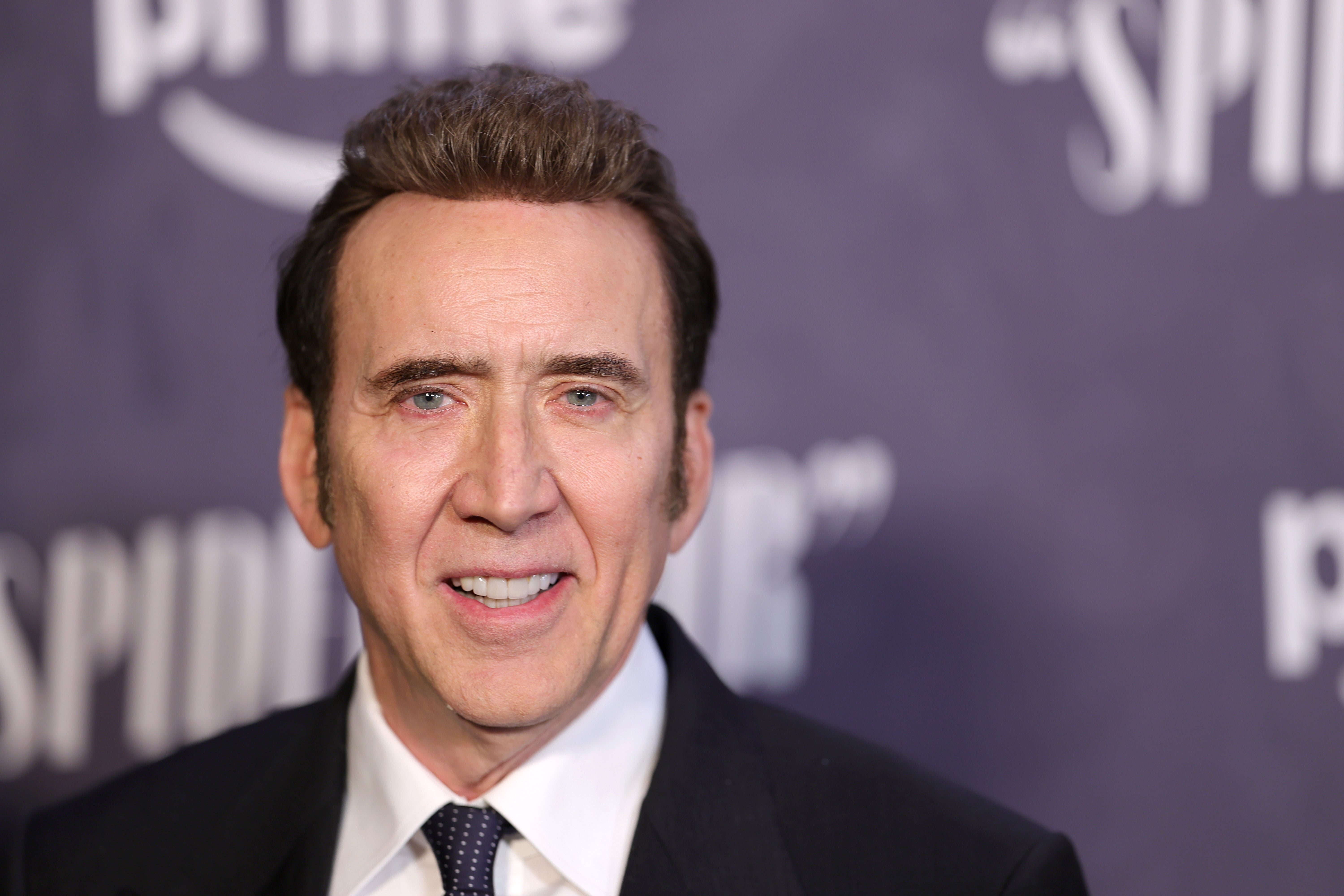 <p>Nicolas Cage at the 'Spider-Noir' world premiere in New York City</p>