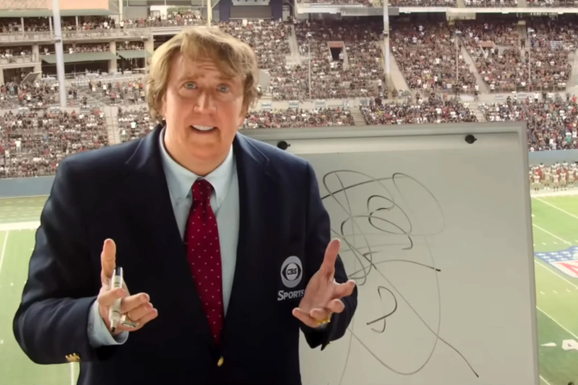 Nicolas Cage plays American football coach and broadcaster John Madden in David O Russell’s new film