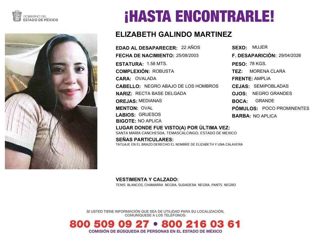 Authorities have not officially identified the victims, but local reports suggest the woman found Thursday may be 22-year-old Elizabeth Martinez from the State of México, who was reported missing in late April