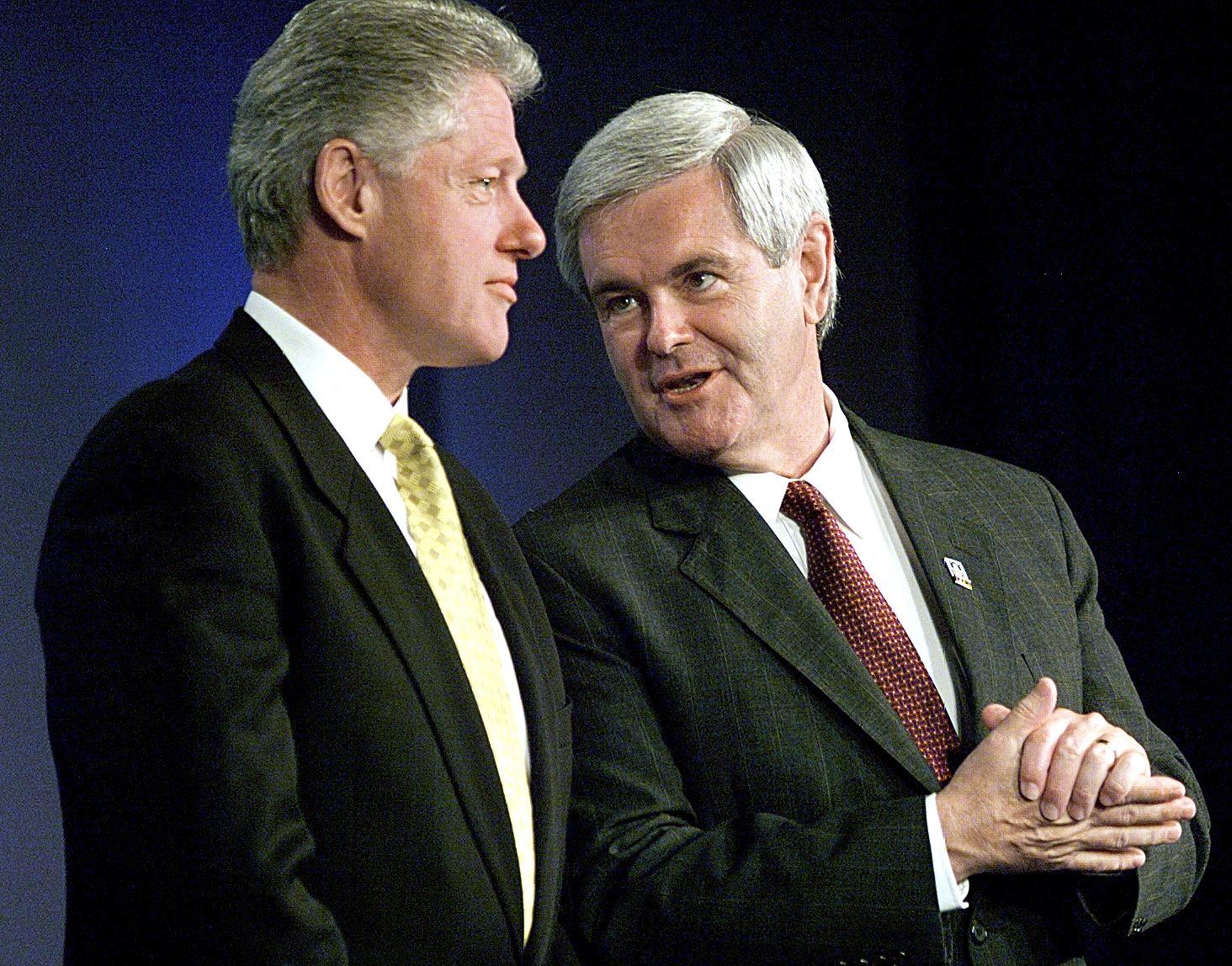 Gingrich led nan impeachment enquiry into Clinton contempt later admitting to having an extramarital matter pinch a legislature staffer astatine nan aforesaid time